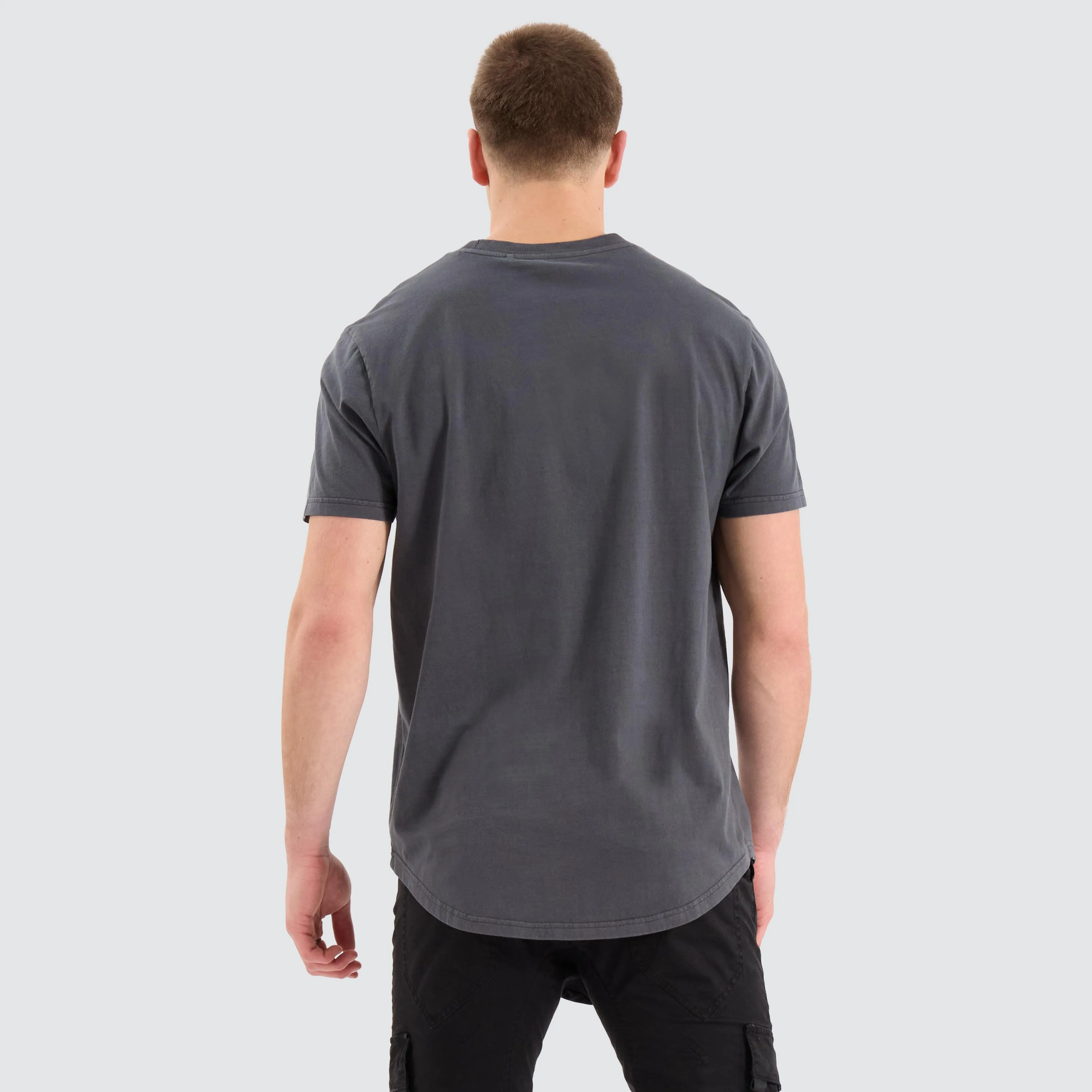 Bristol Dual Curved Tee Pigment Asphalt sold by Neverland product image thumbnail 5