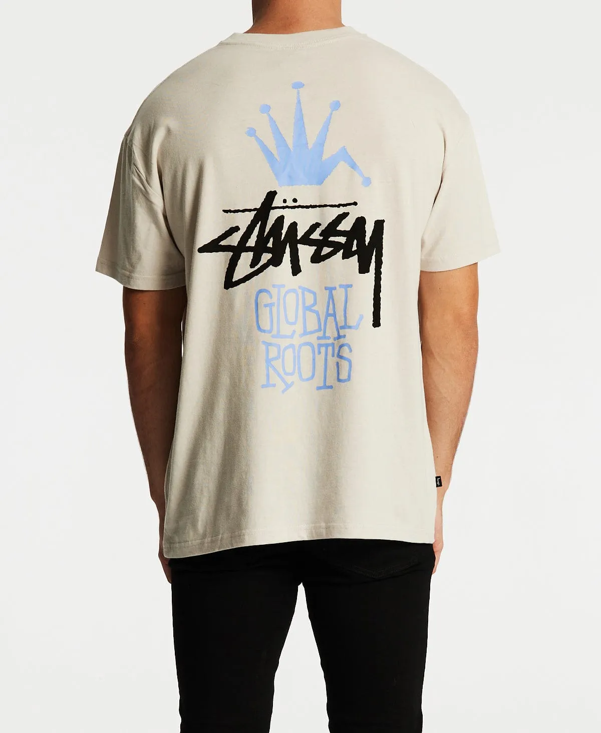 Global Roots 50/50 T-Shirt White Sand sold by Neverland