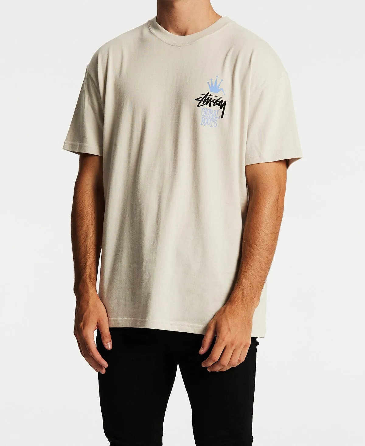 Global Roots 50/50 T-Shirt White Sand sold by Neverland product image thumbnail 3