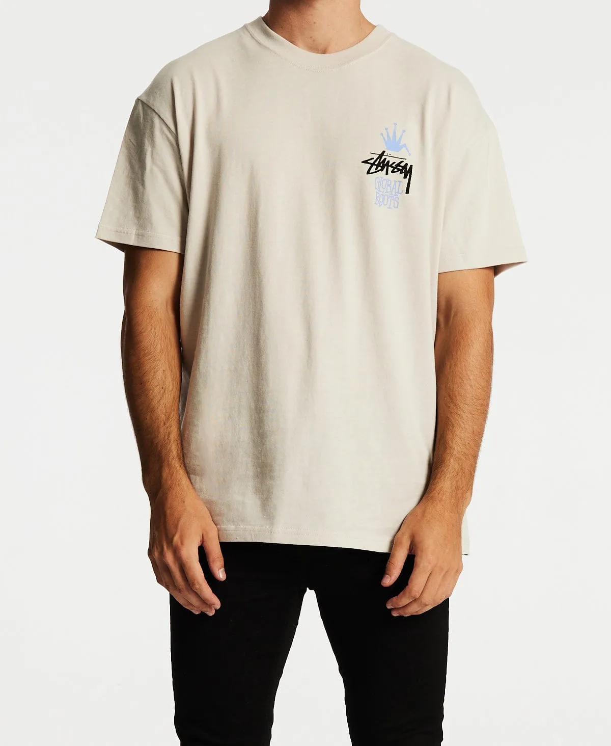 Global Roots 50/50 T-Shirt White Sand sold by Neverland product image thumbnail 2