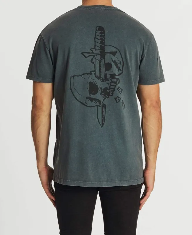 Crushed Relaxed T-Shirt Mineral Grey sold by Neverland