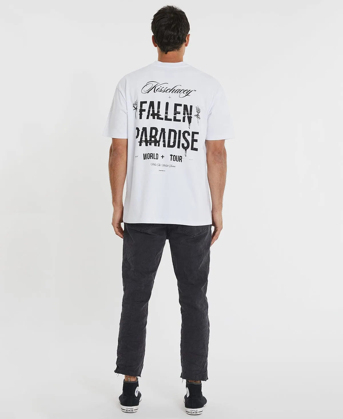 Fallen Heavy Box Fit T-Shirt Optical White sold by Neverland product image thumbnail 5