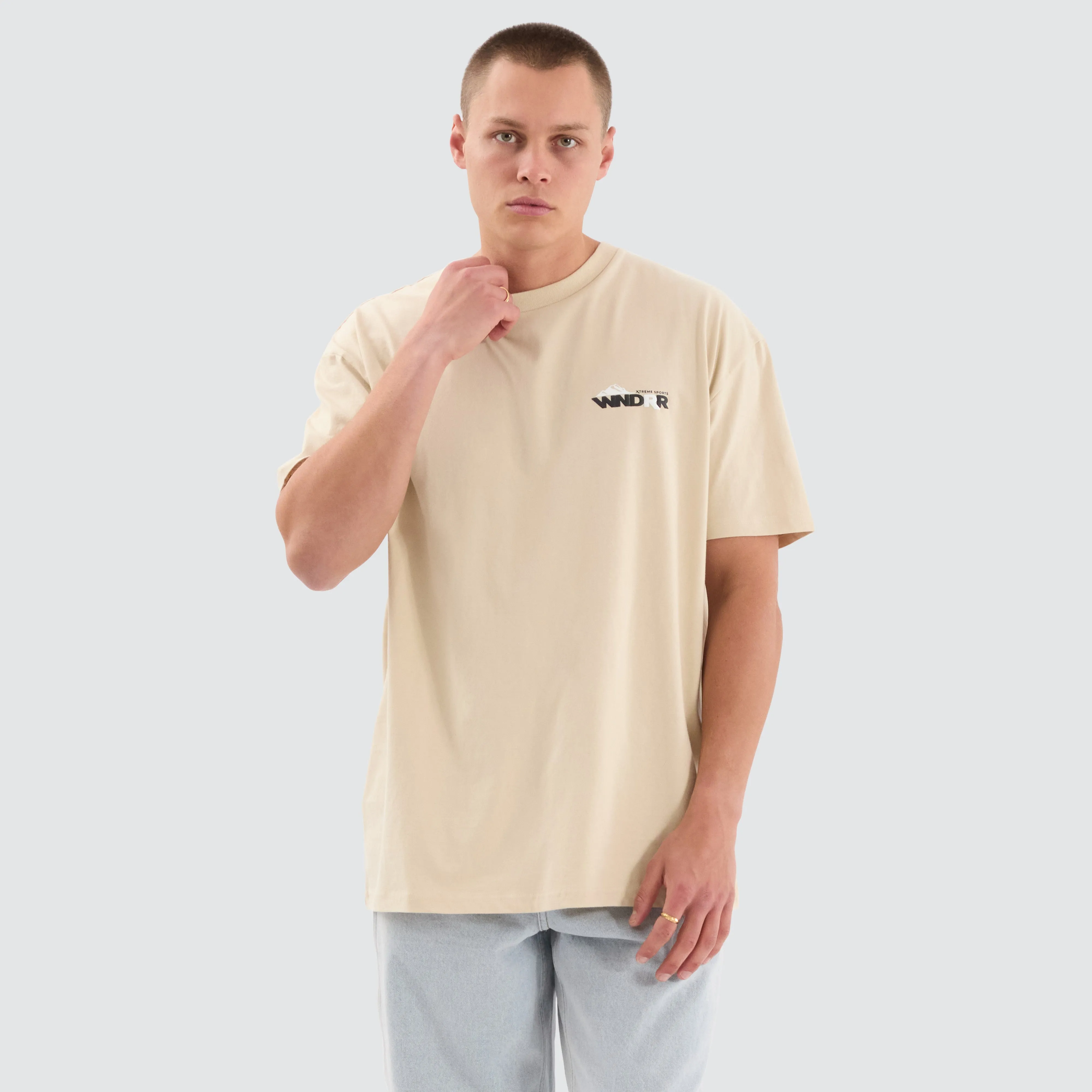 Ranges Box Fit Tee Tan sold by Neverland product image thumbnail 2