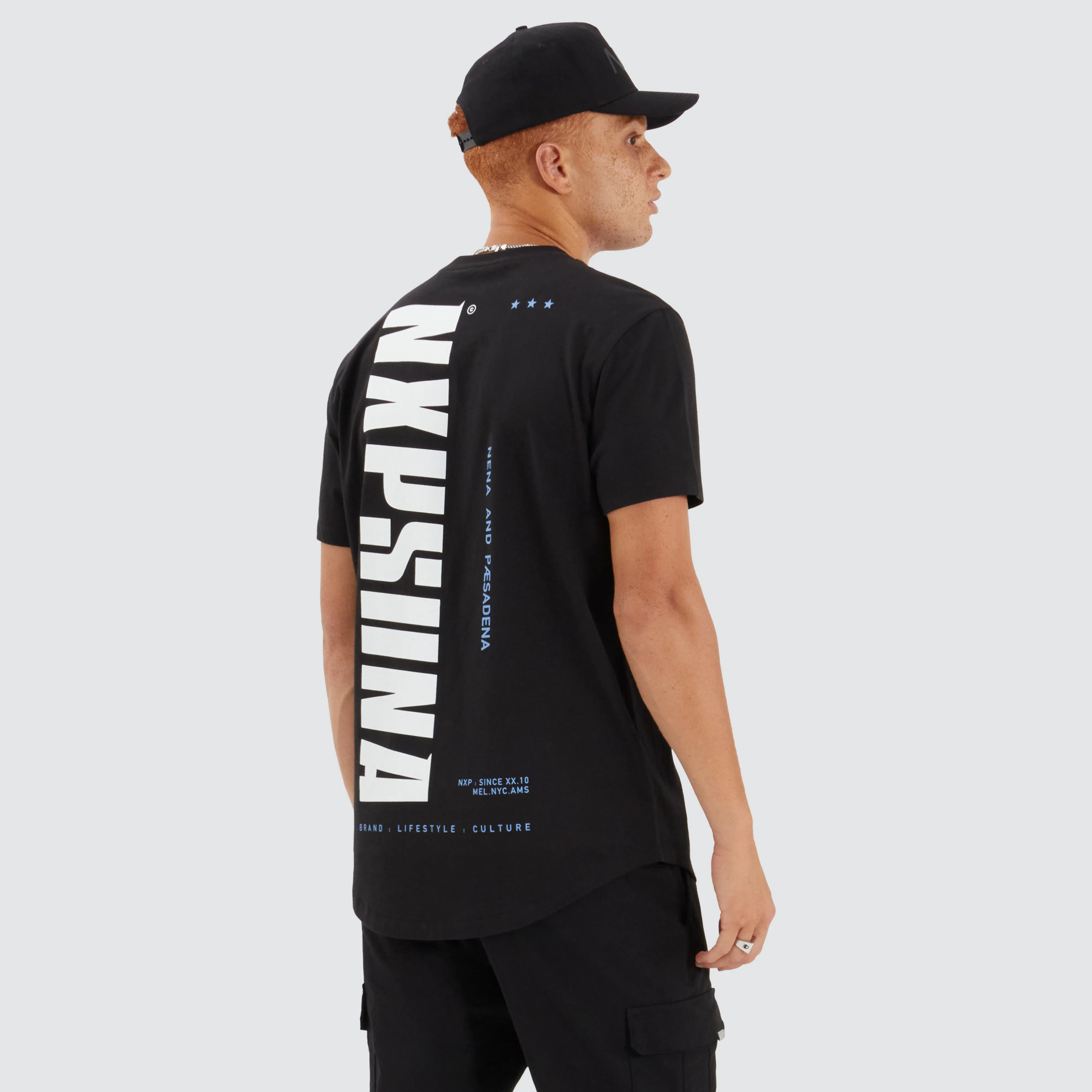 Ether Dual Curved Tee Jet Black sold by Neverland