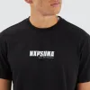 Ether Dual Curved Tee Jet Black sold by Neverland