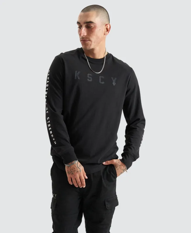 Eader Dual Curve Longsleeve Tee Jet Black sold by Neverland