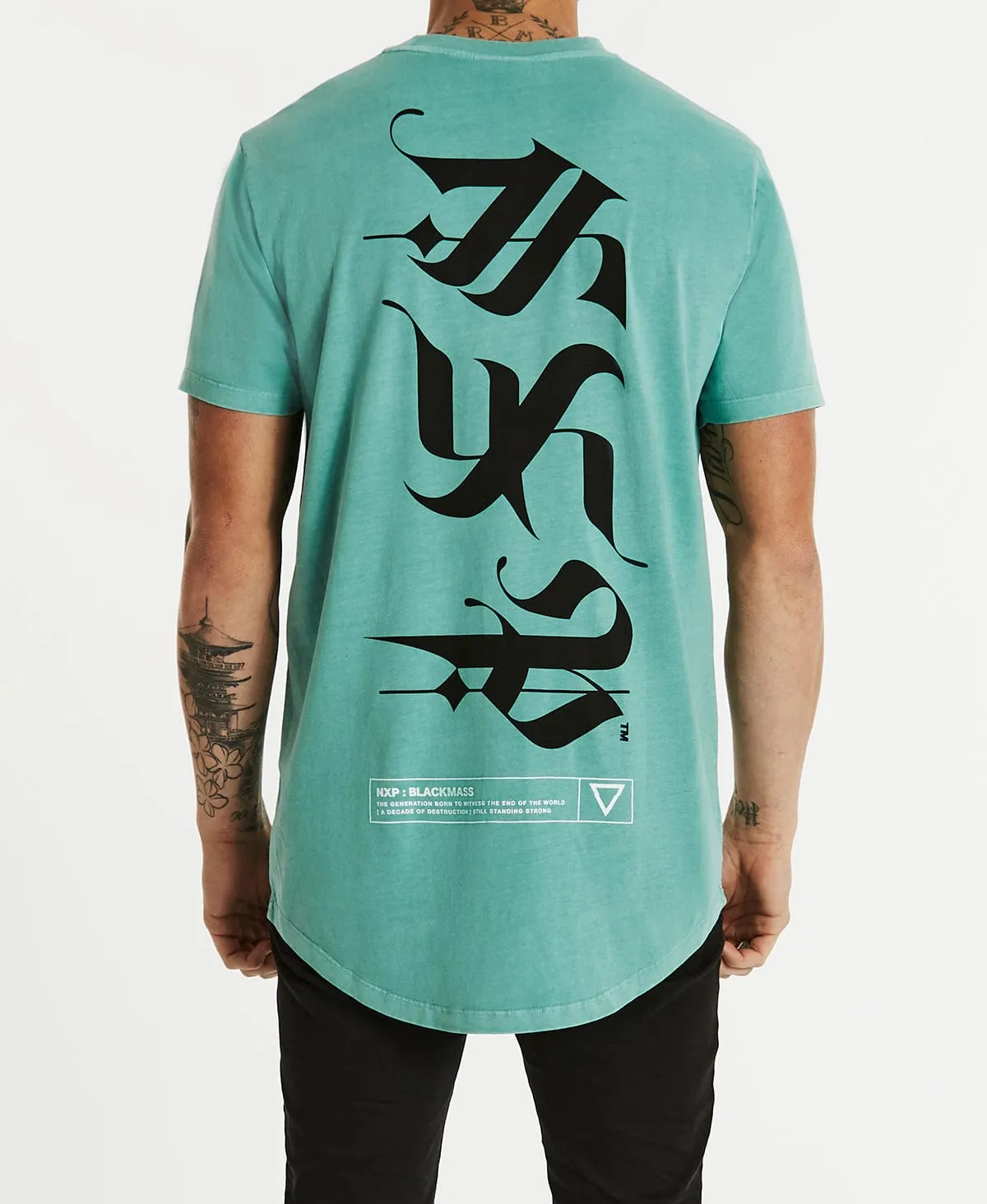 Burst Cape Back T-Shirt Pigment Teal sold by Neverland product image thumbnail 3