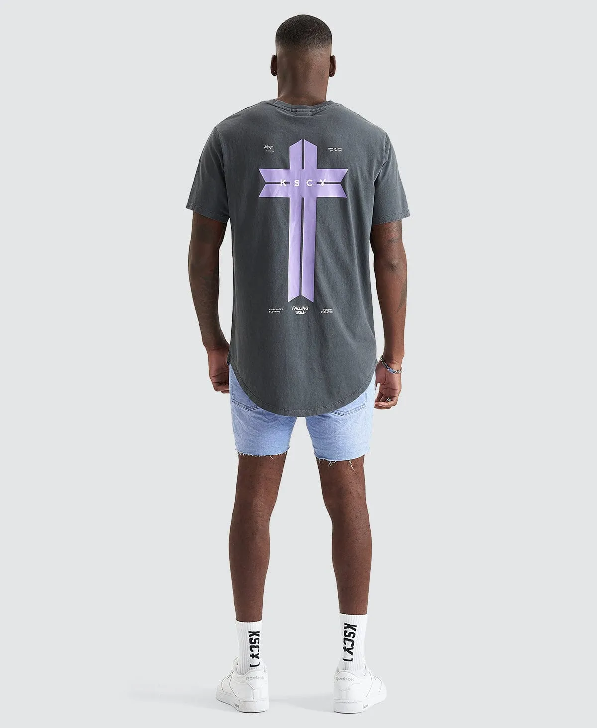 Eros Dual Curved T-ShirtPigment Asphalt Grey sold by Neverland product image thumbnail 4