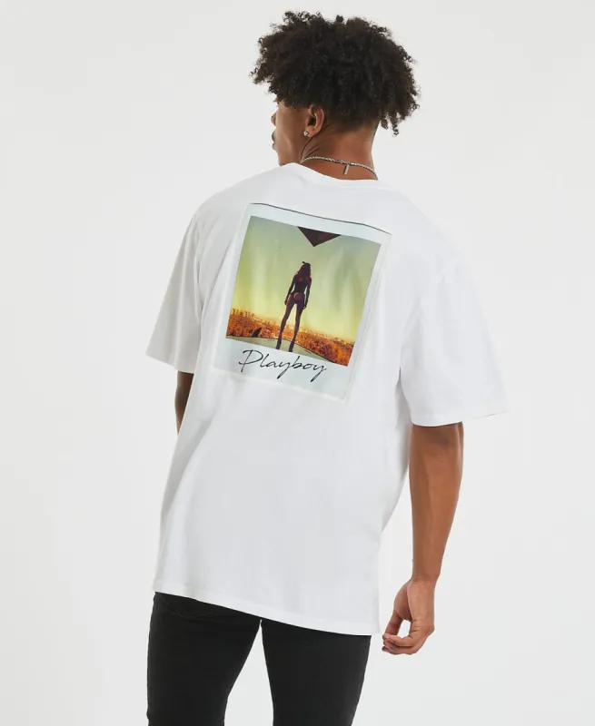 Playboy Love Snapshot T-Shirt White sold by Neverland