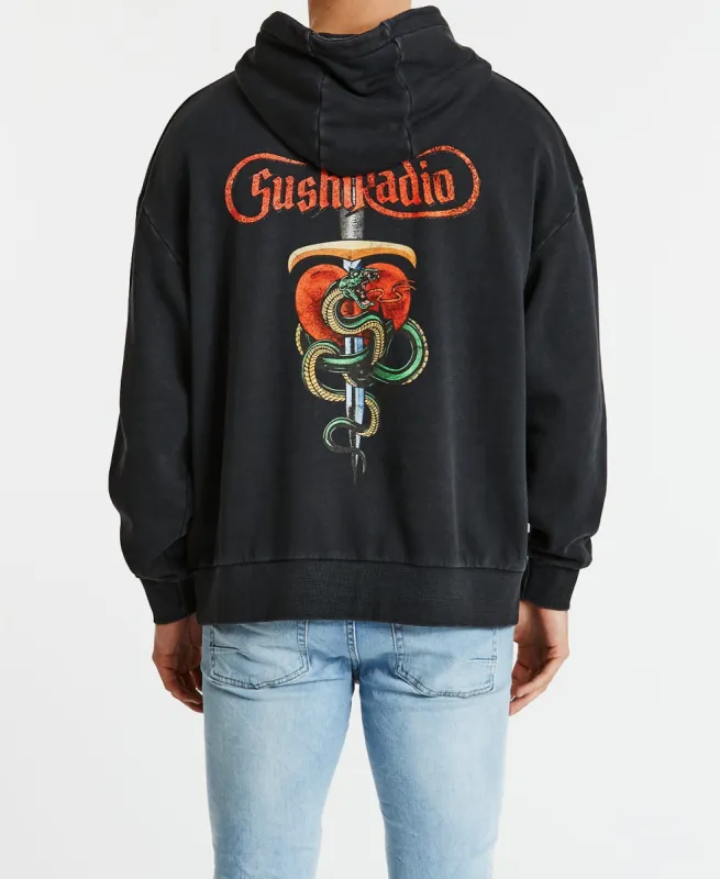 Battle Relaxed Hoodie Pigment Black sold by Neverland