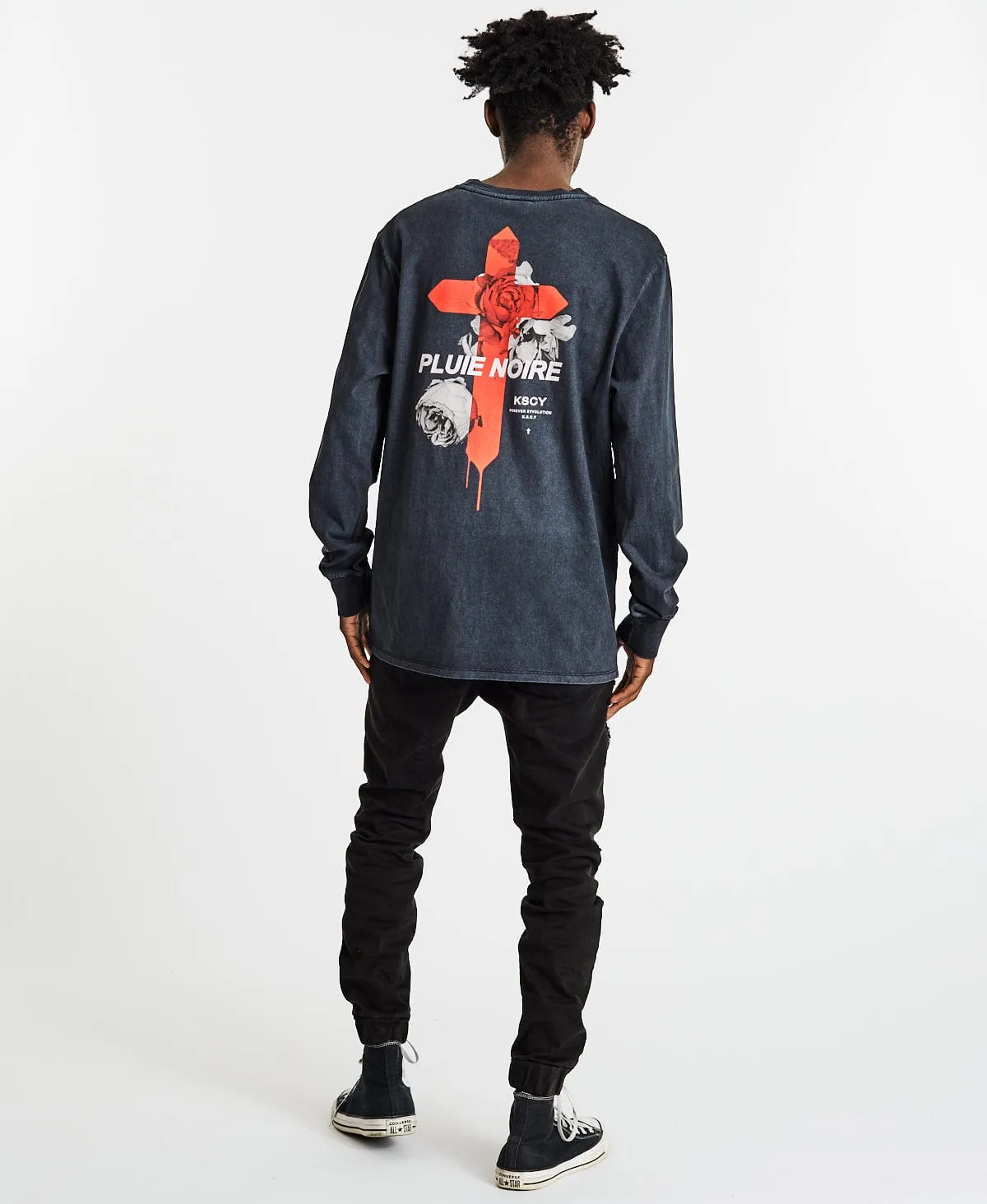 Mystery Standard Long Sleeve T-Shirt Pigment Black sold by Neverland product image thumbnail 5