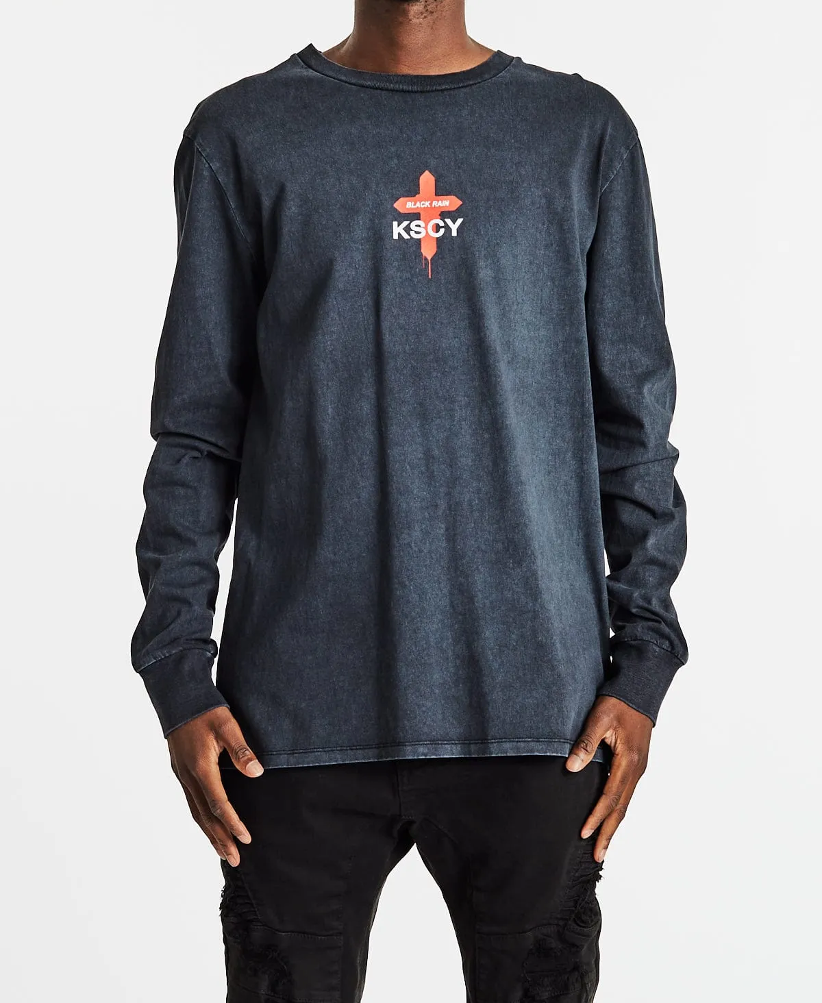 Mystery Standard Long Sleeve T-Shirt Pigment Black sold by Neverland product image thumbnail 2