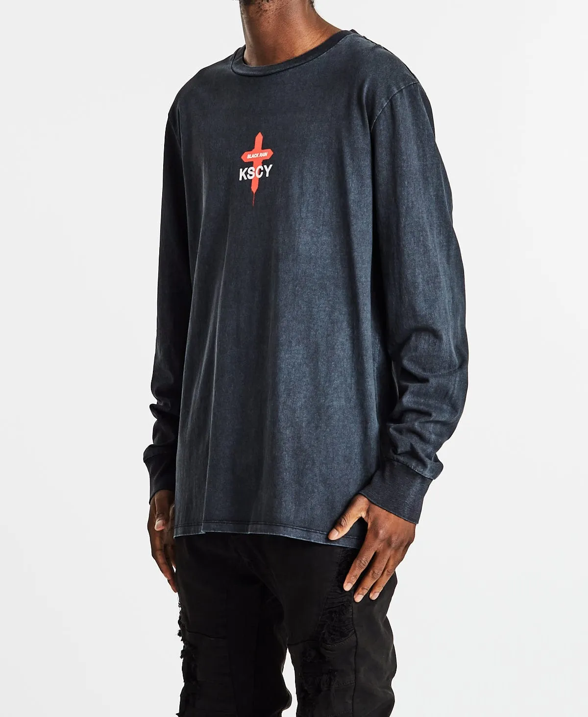 Mystery Standard Long Sleeve T-Shirt Pigment Black sold by Neverland product image thumbnail 4