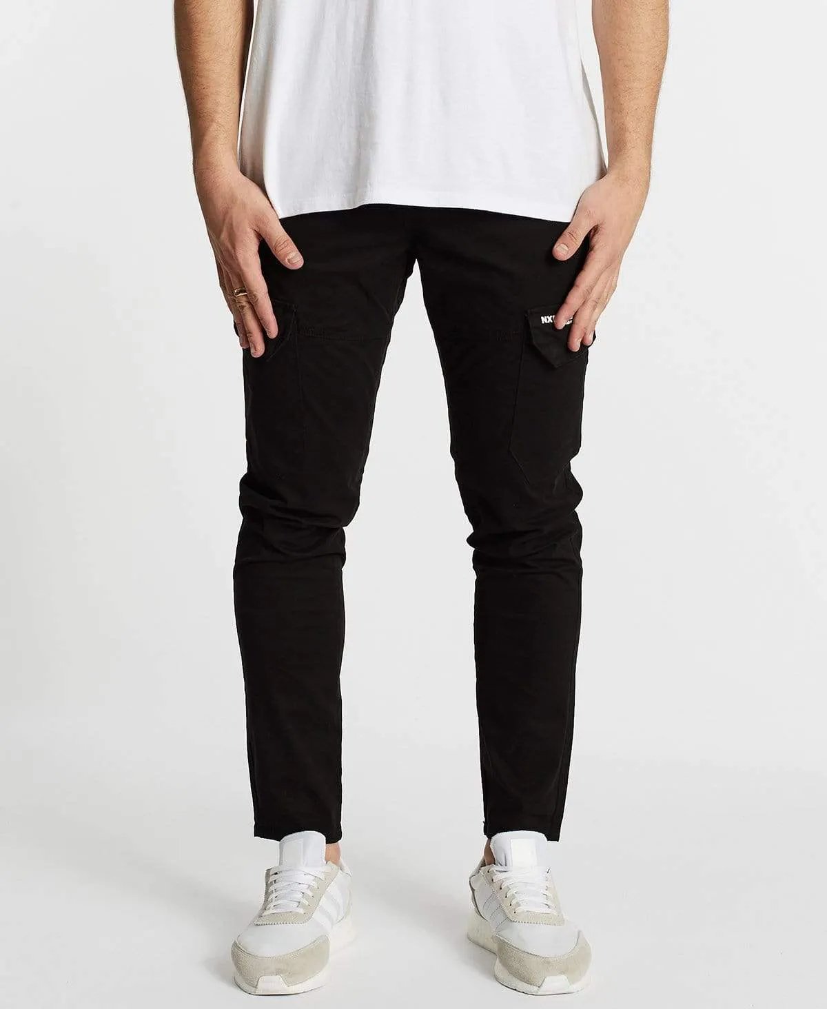 Base Cargo Pants Black sold by Neverland product image thumbnail 3