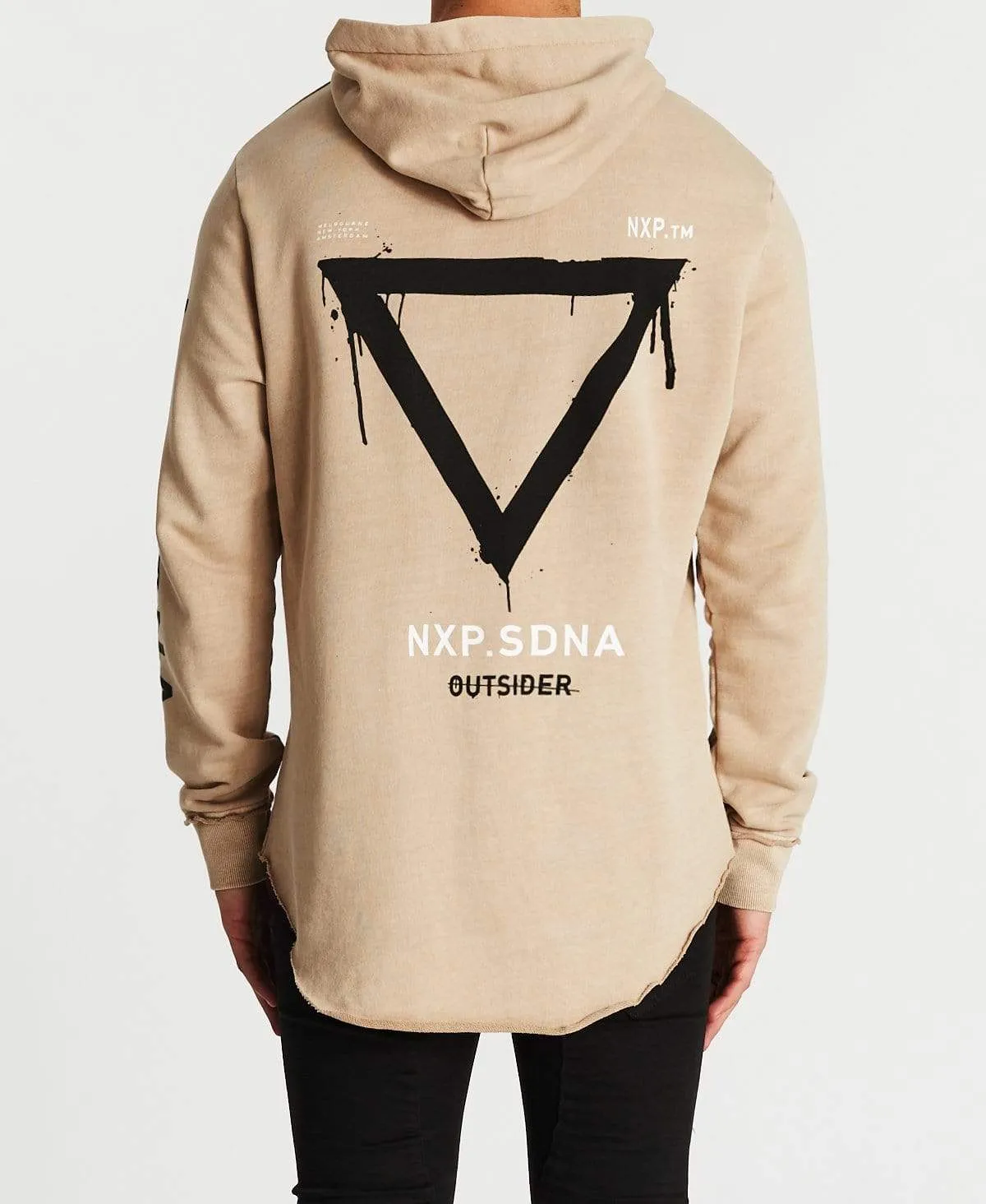 Outsiders Dual Curved Hoodie Pigment Warm Taupe sold by Neverland