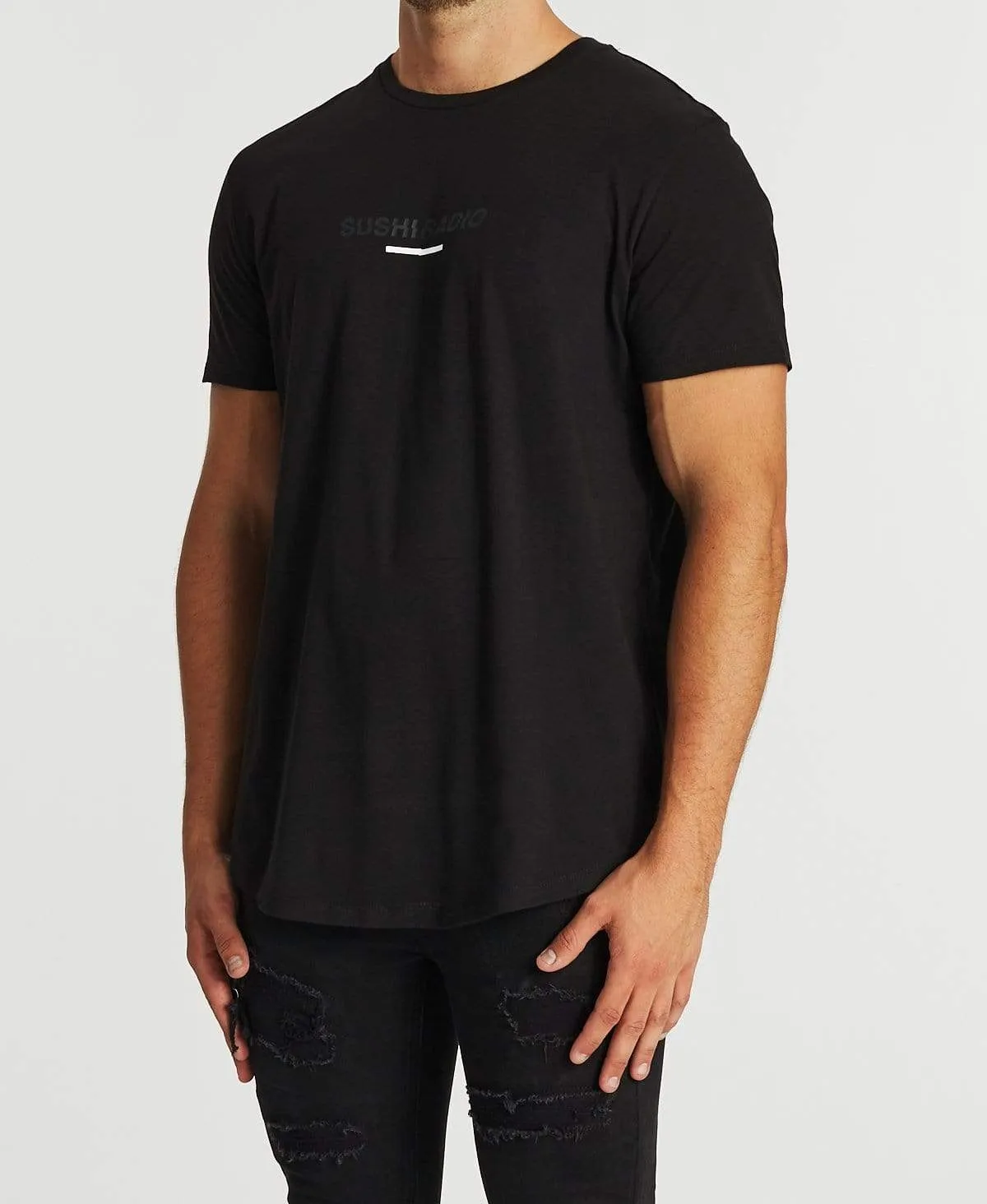 Heaven Dual Curved T-Shirt Jet Black sold by Neverland product image thumbnail 3