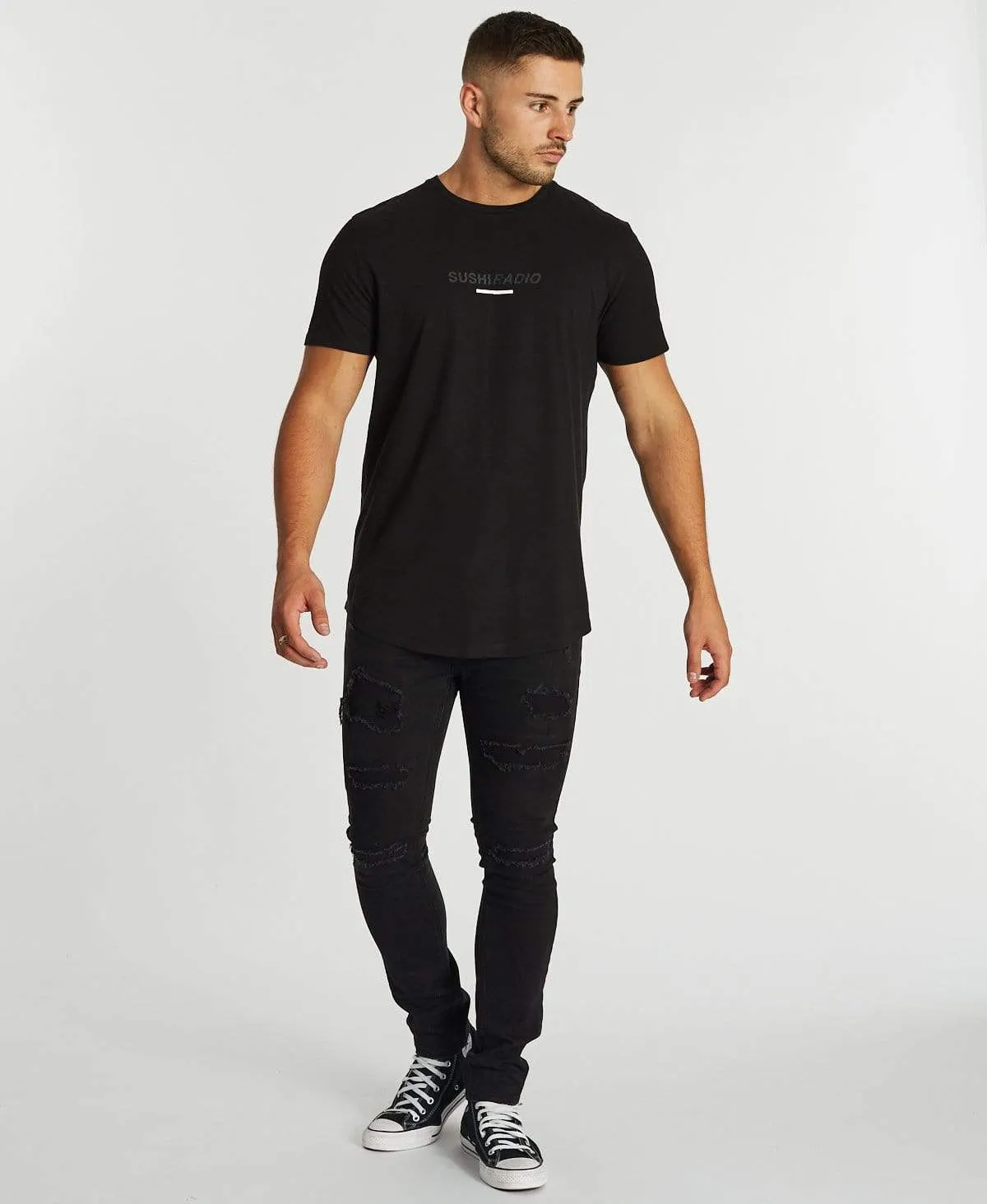 Heaven Dual Curved T-Shirt Jet Black sold by Neverland product image thumbnail 4