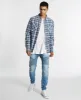 Charge Long Sleeve Shirt Navy Teal Check sold by Neverland