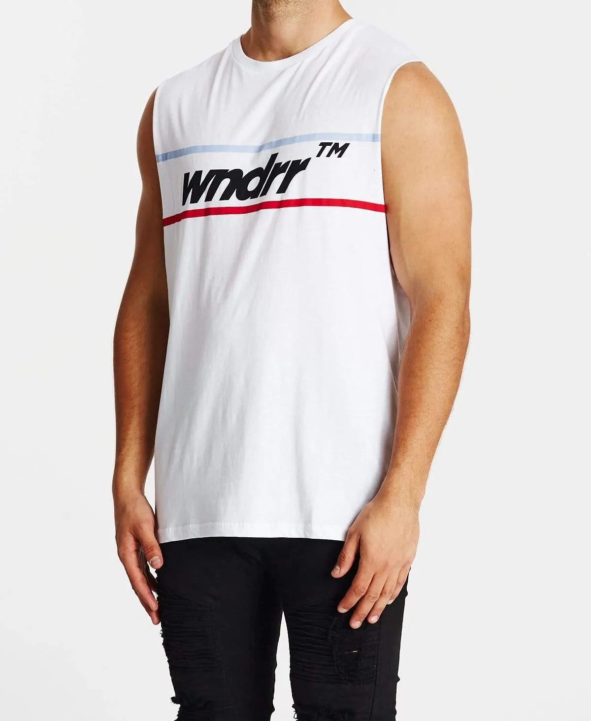 Booker Muscle Tee White sold by Neverland product image thumbnail 3