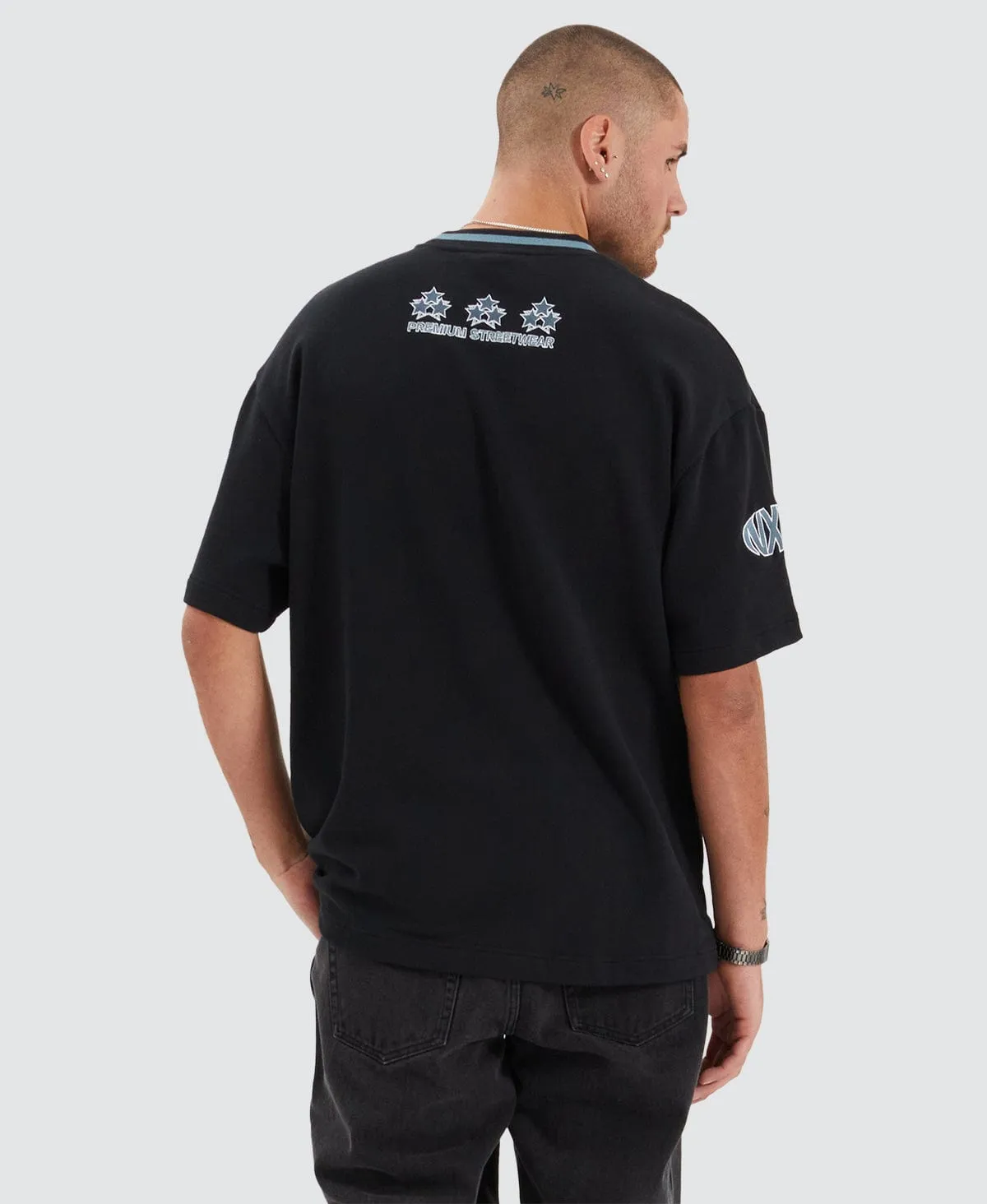 Roadster Heavy Street Fit T-Shirt Anthracite Black sold by Neverland product image thumbnail 2