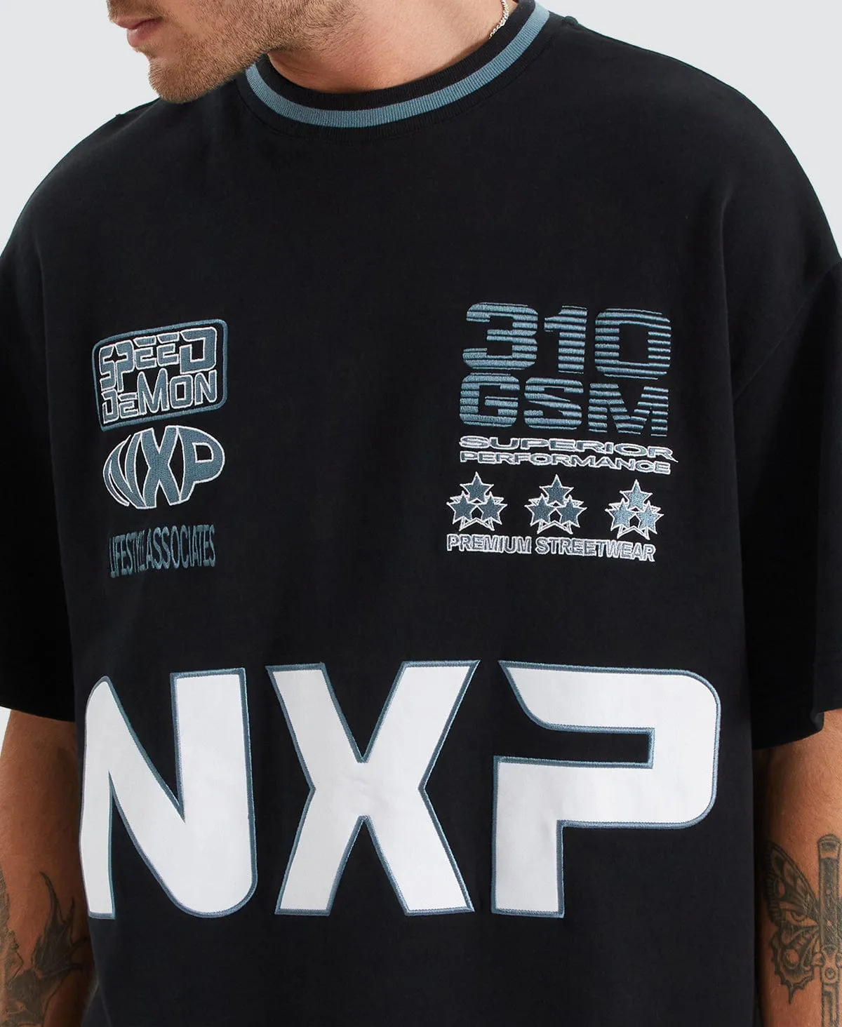 Roadster Heavy Street Fit T-Shirt Anthracite Black sold by Neverland product image thumbnail 3