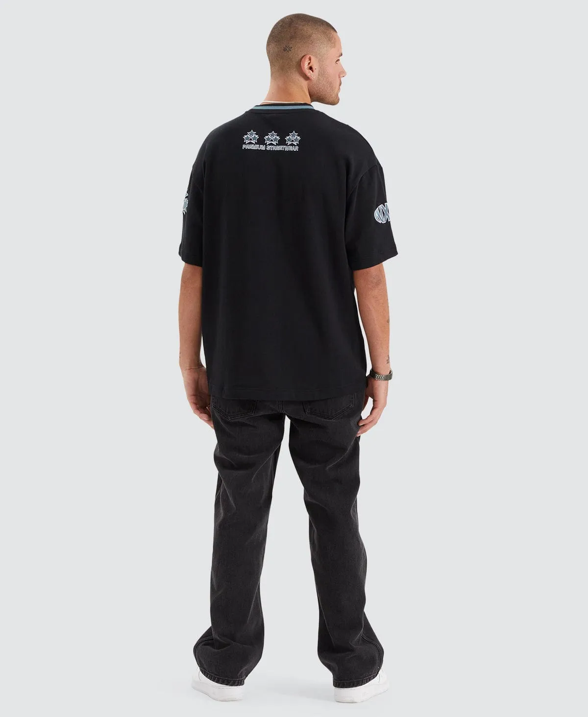 Roadster Heavy Street Fit T-Shirt Anthracite Black sold by Neverland product image thumbnail 5