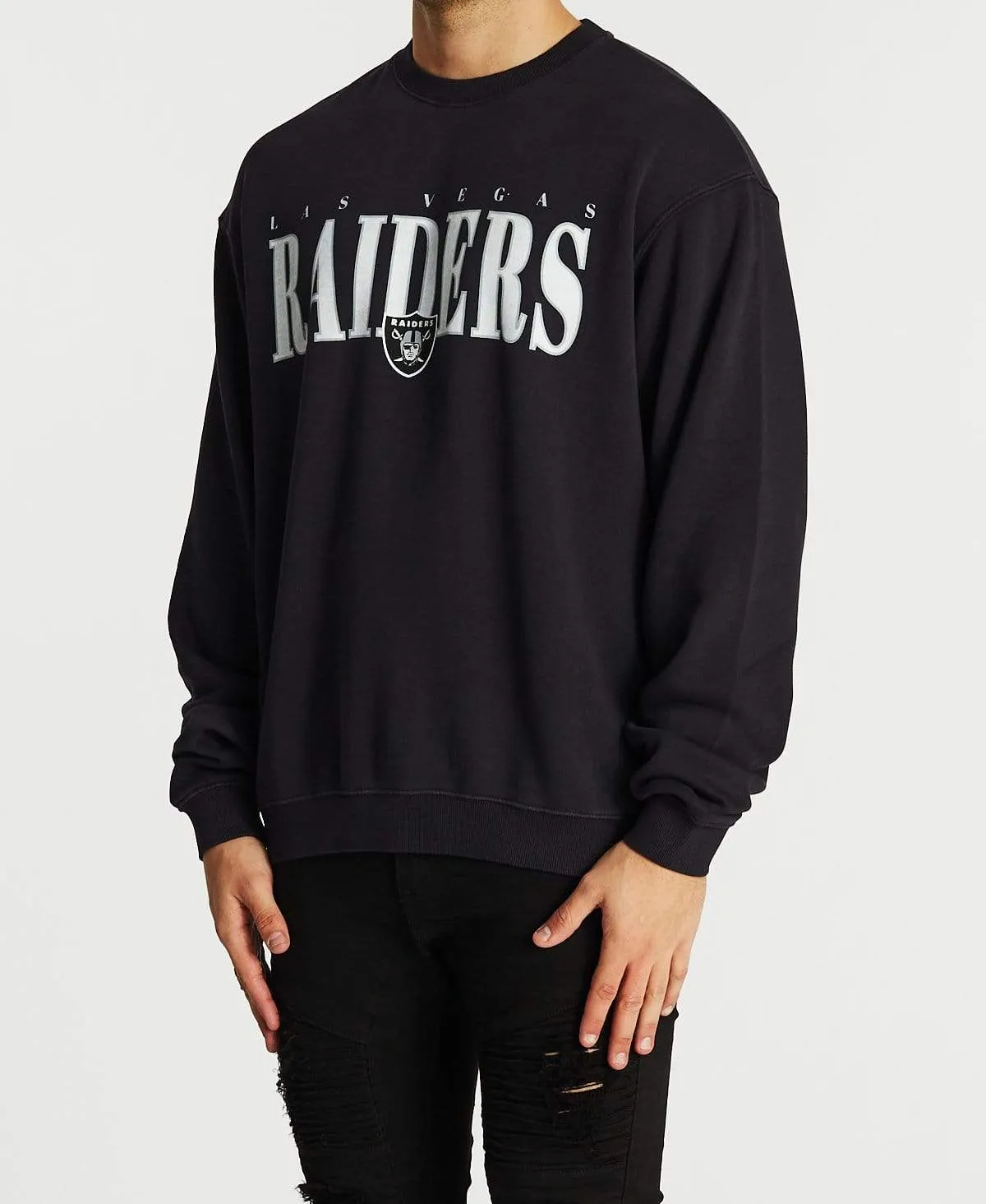 Vint Linear Logo Jumper Raiders Faded Black sold by Neverland product image thumbnail 3