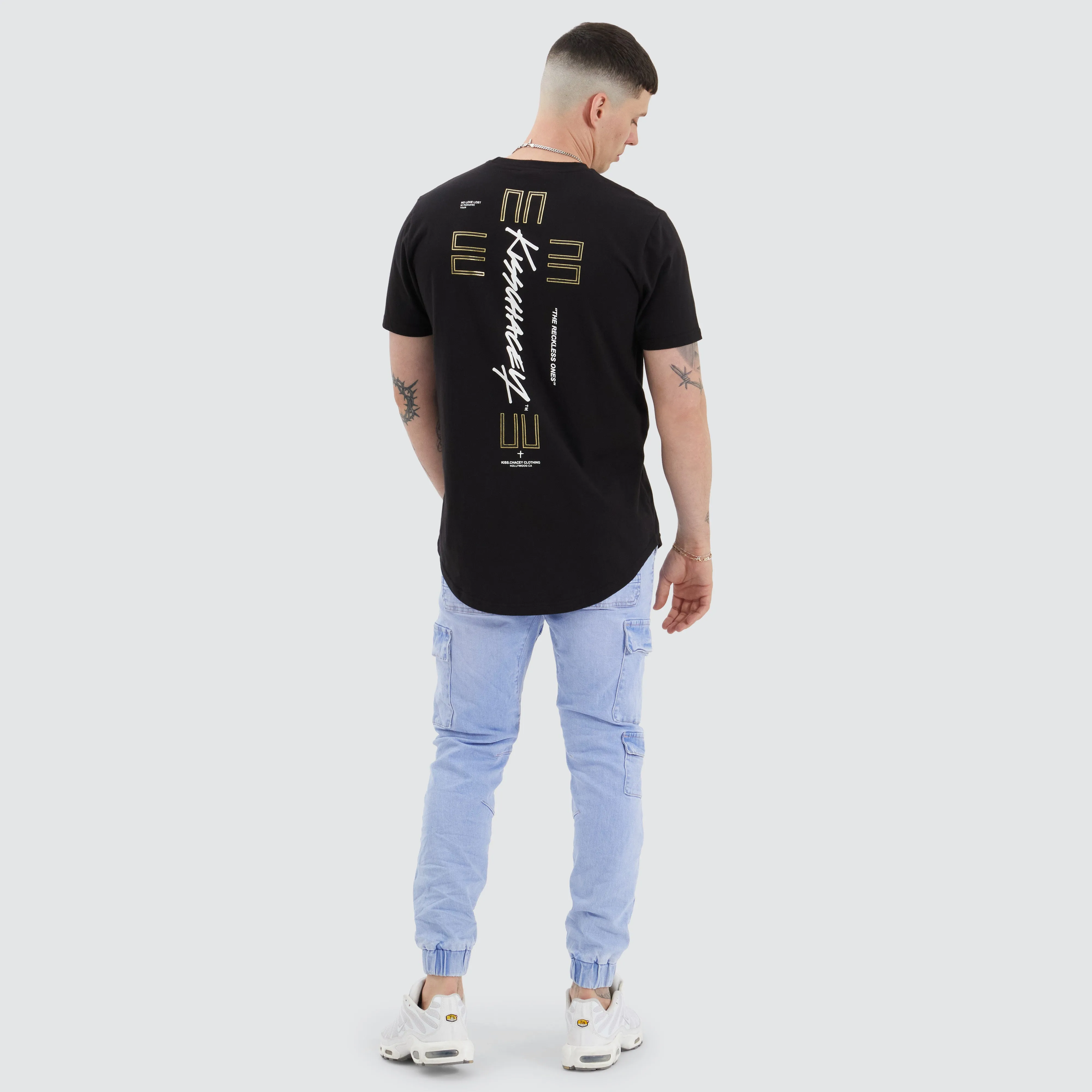 Lent Dual Curved Tee Jet Black sold by Neverland product image thumbnail 5