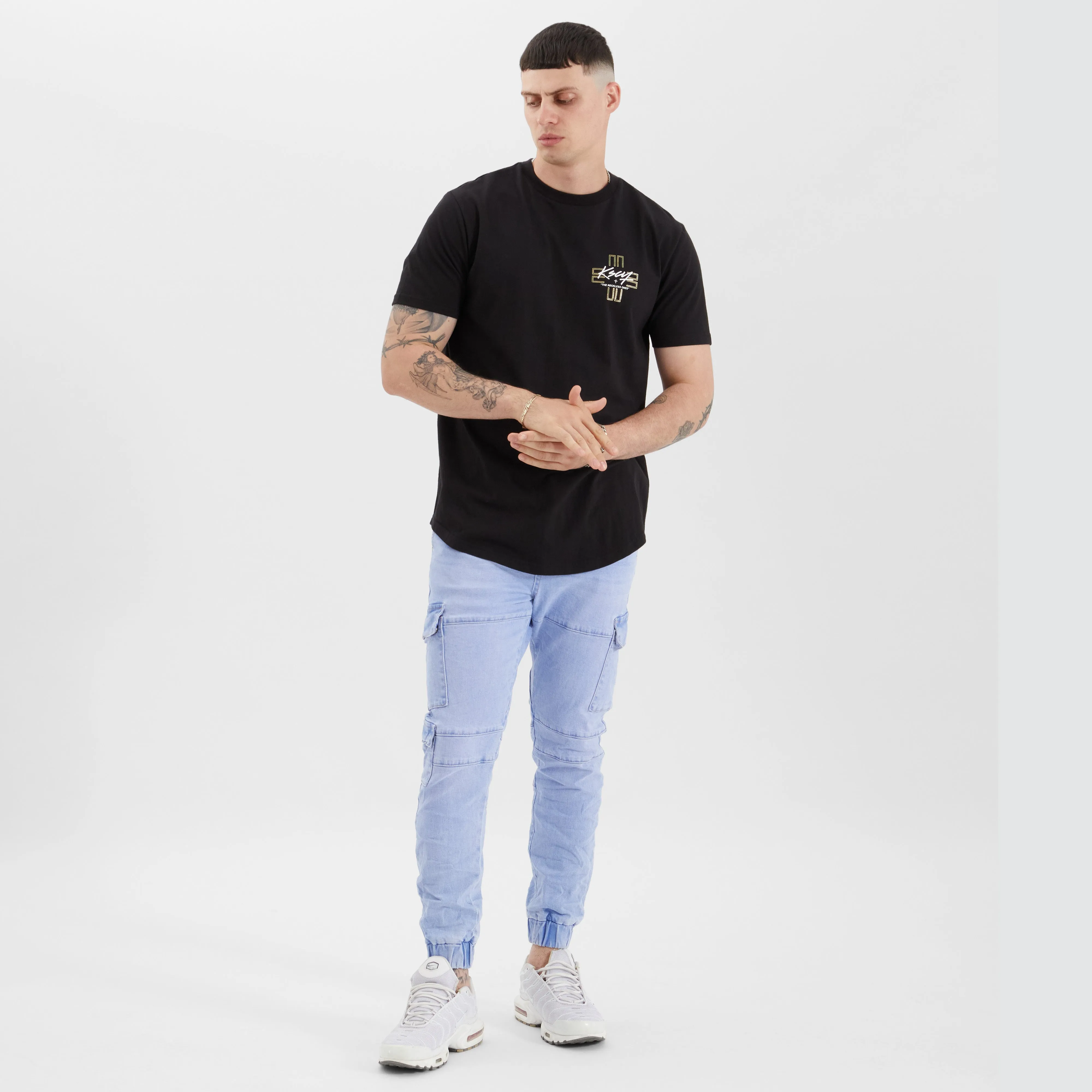 Lent Dual Curved Tee Jet Black sold by Neverland product image thumbnail 4