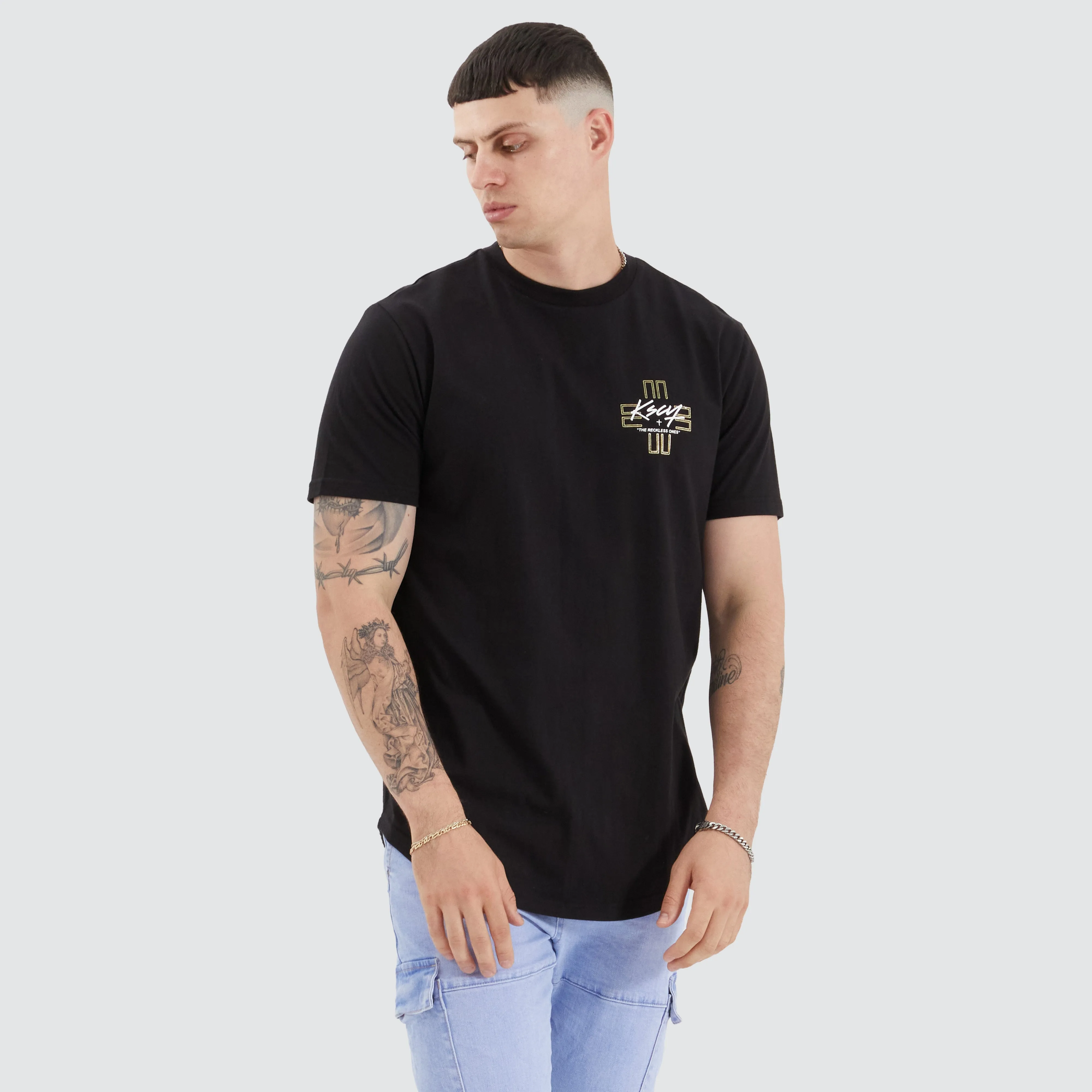 Lent Dual Curved Tee Jet Black sold by Neverland product image thumbnail 2