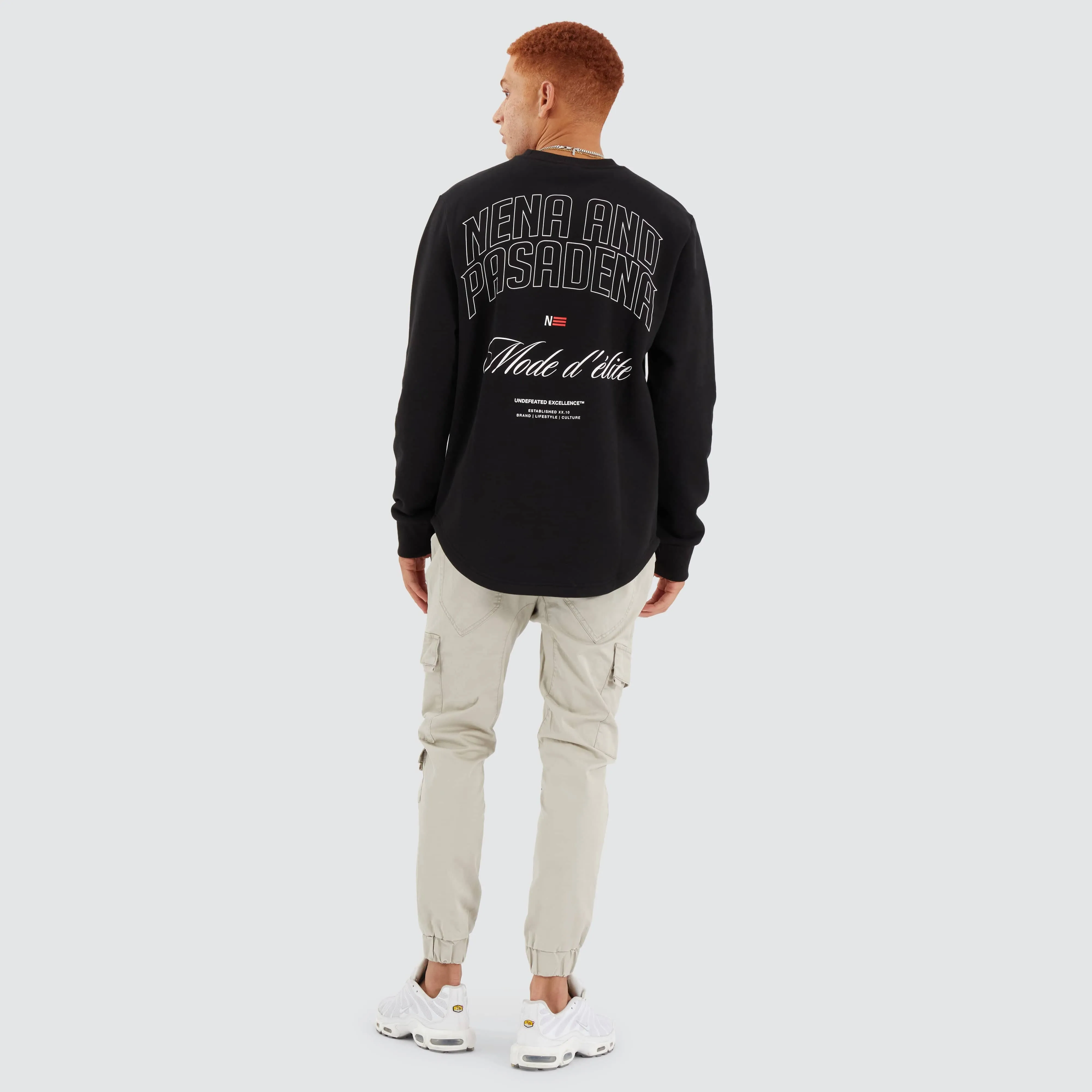 Binary Dual Curved Sweater Jet Black sold by Neverland product image thumbnail 5