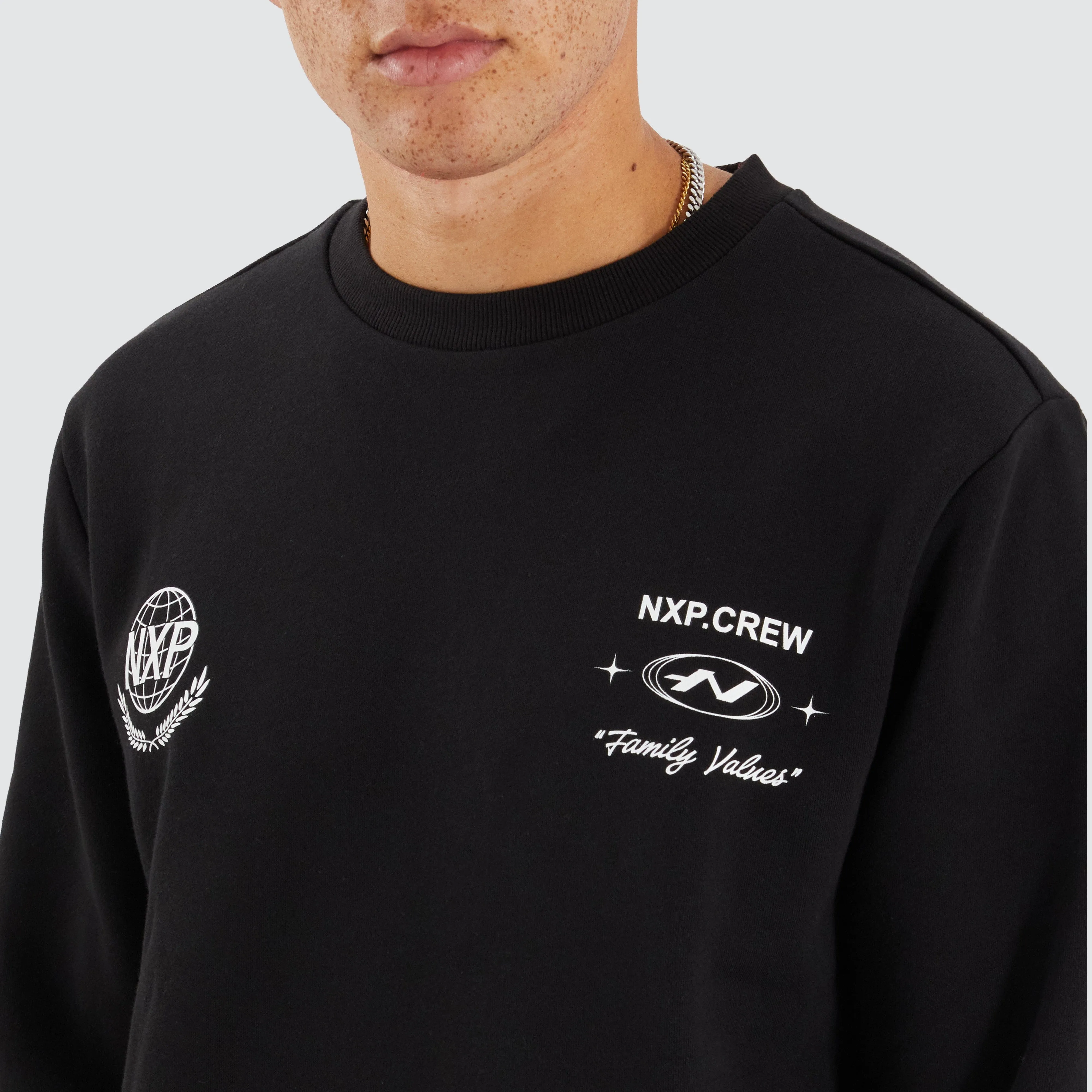 Binary Dual Curved Sweater Jet Black sold by Neverland product image thumbnail 3