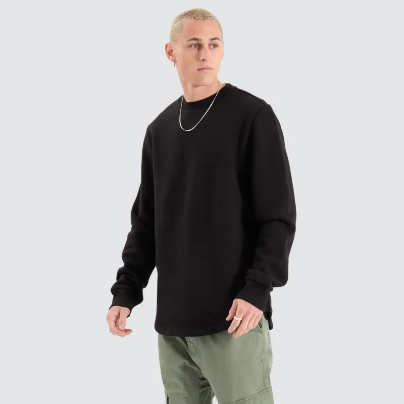 Fernie Dual Curved Sweater Jet Black sold by Neverland