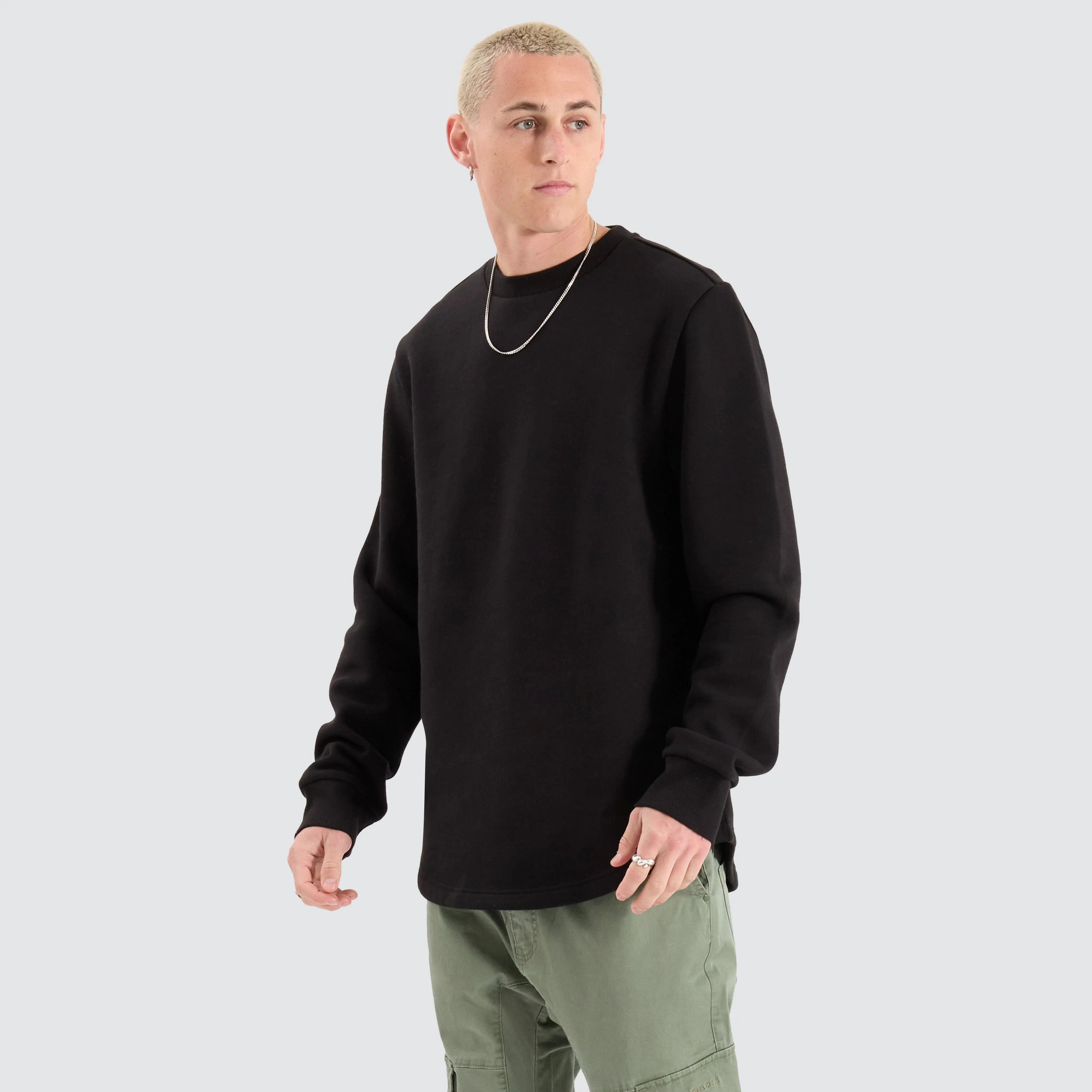Fernie Dual Curved Sweater Jet Black sold by Neverland