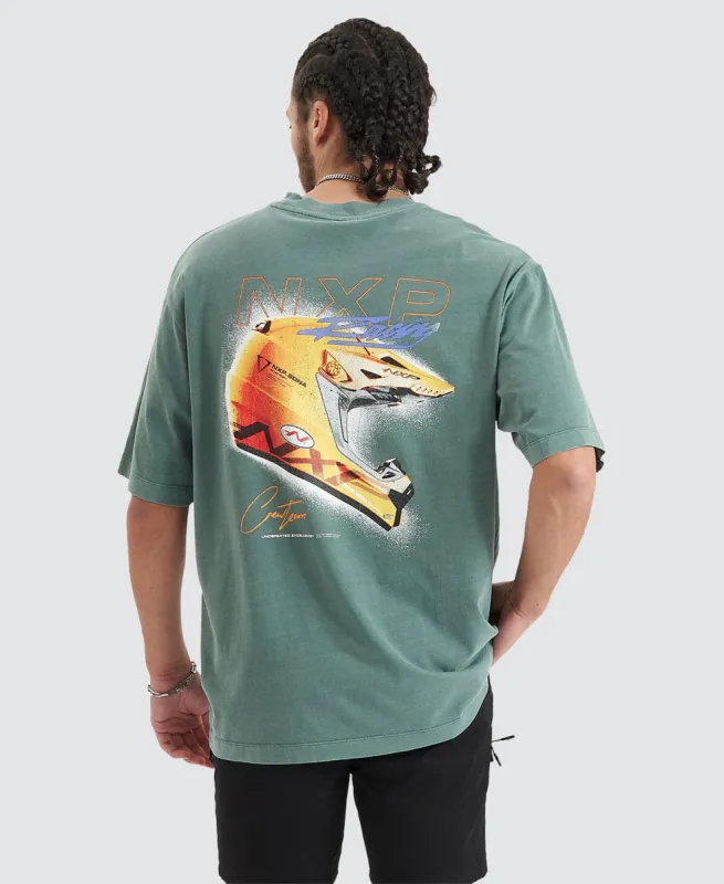 Sandboard Heavy Oversized Tee Pigment Silver Pine sold by Neverland