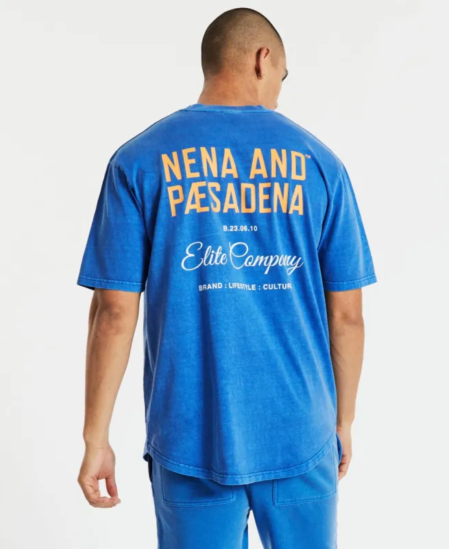 Tournament Box Fit Scoop T-Shirt Pigment Palace Blue sold by Neverland