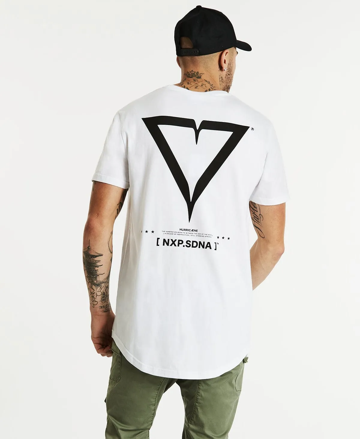 Ratings Cape Back T-Shirt White sold by Neverland