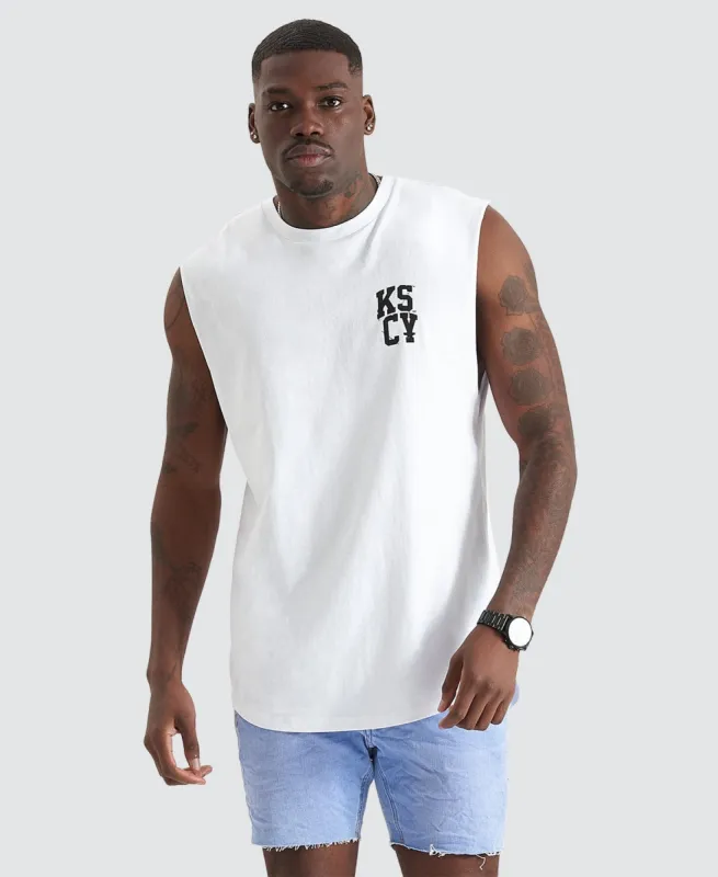 Supreme Dual Curved Muscle Tee Optical White sold by Neverland