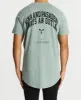 Shattered Cape Back T-Shirt Pigment Sage sold by Neverland