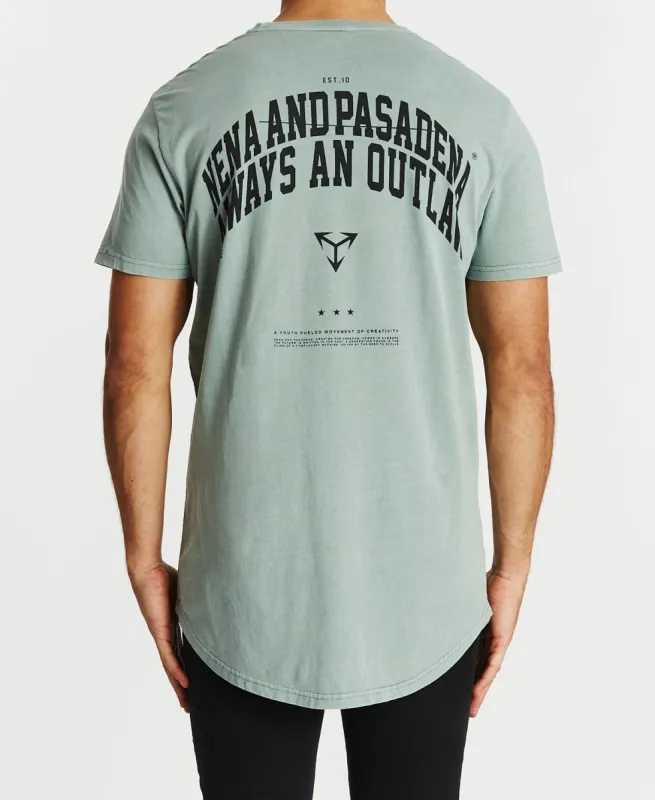 Shattered Cape Back T-Shirt Pigment Sage sold by Neverland