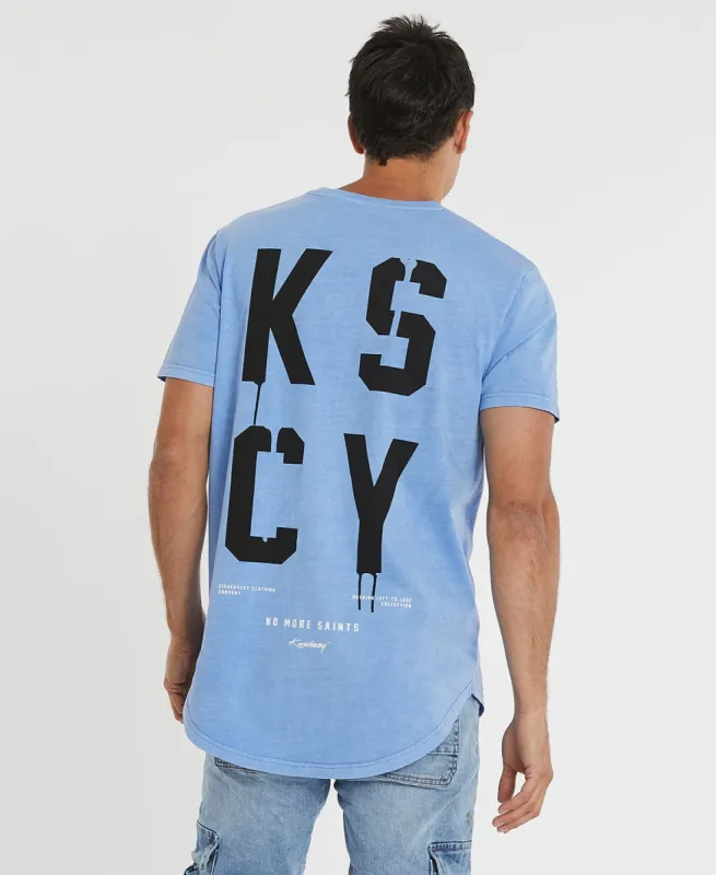 Zephyr Dual Curved T-Shirt Blue sold by Neverland