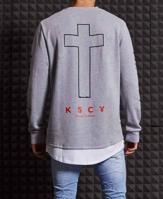 Infinity Layered Jumper Grey Marle sold by Neverland