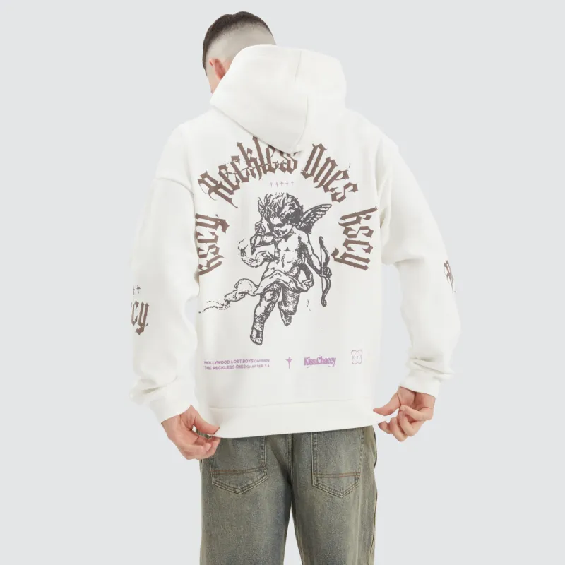 Shield Oversized Hoodie Natural White sold by Neverland
