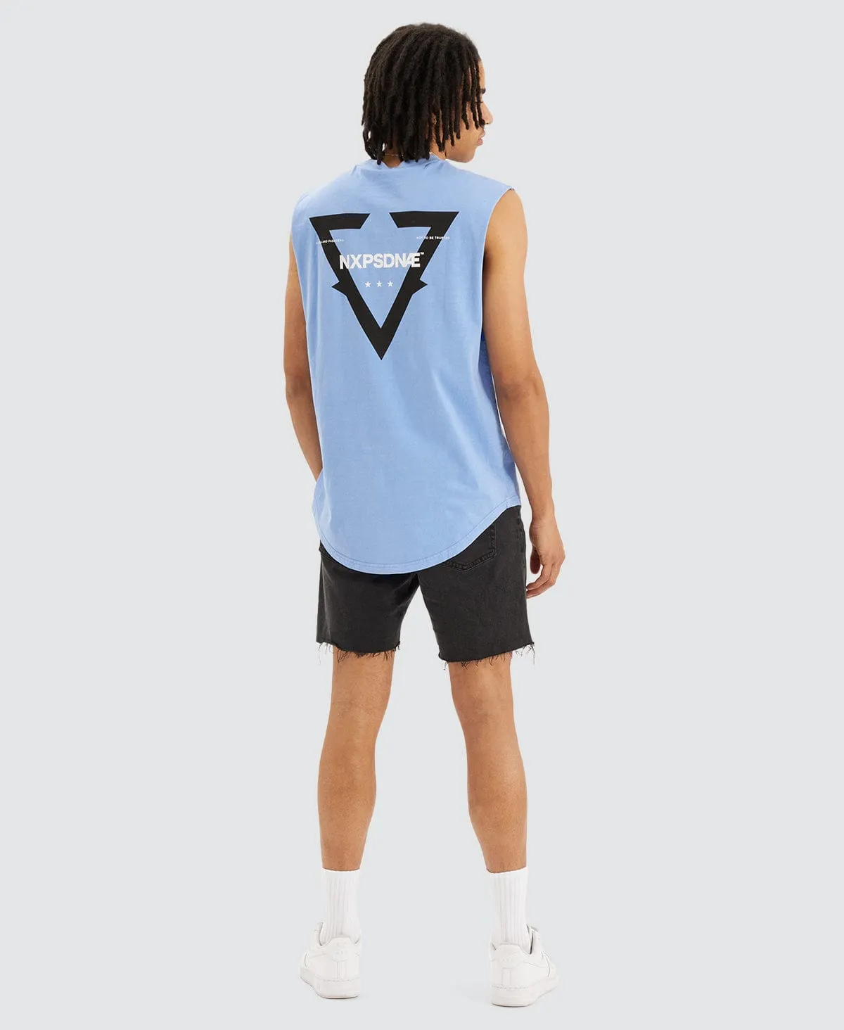 Hunter Dual Curved Muscle T-Shirt Blue sold by Neverland product image thumbnail 4