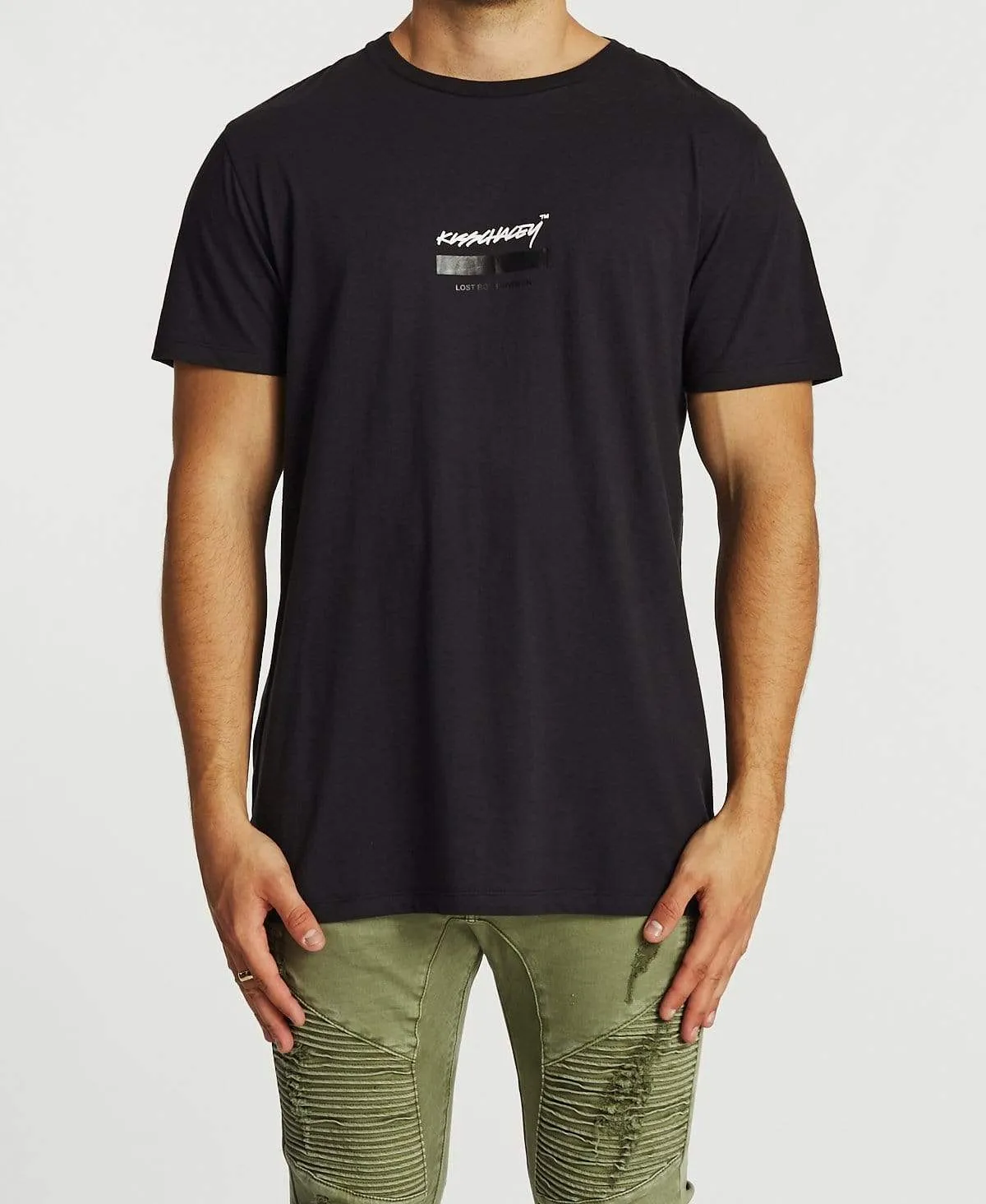 Thriller Step Hem T-Shirt Jet Black sold by Neverland product image thumbnail 2