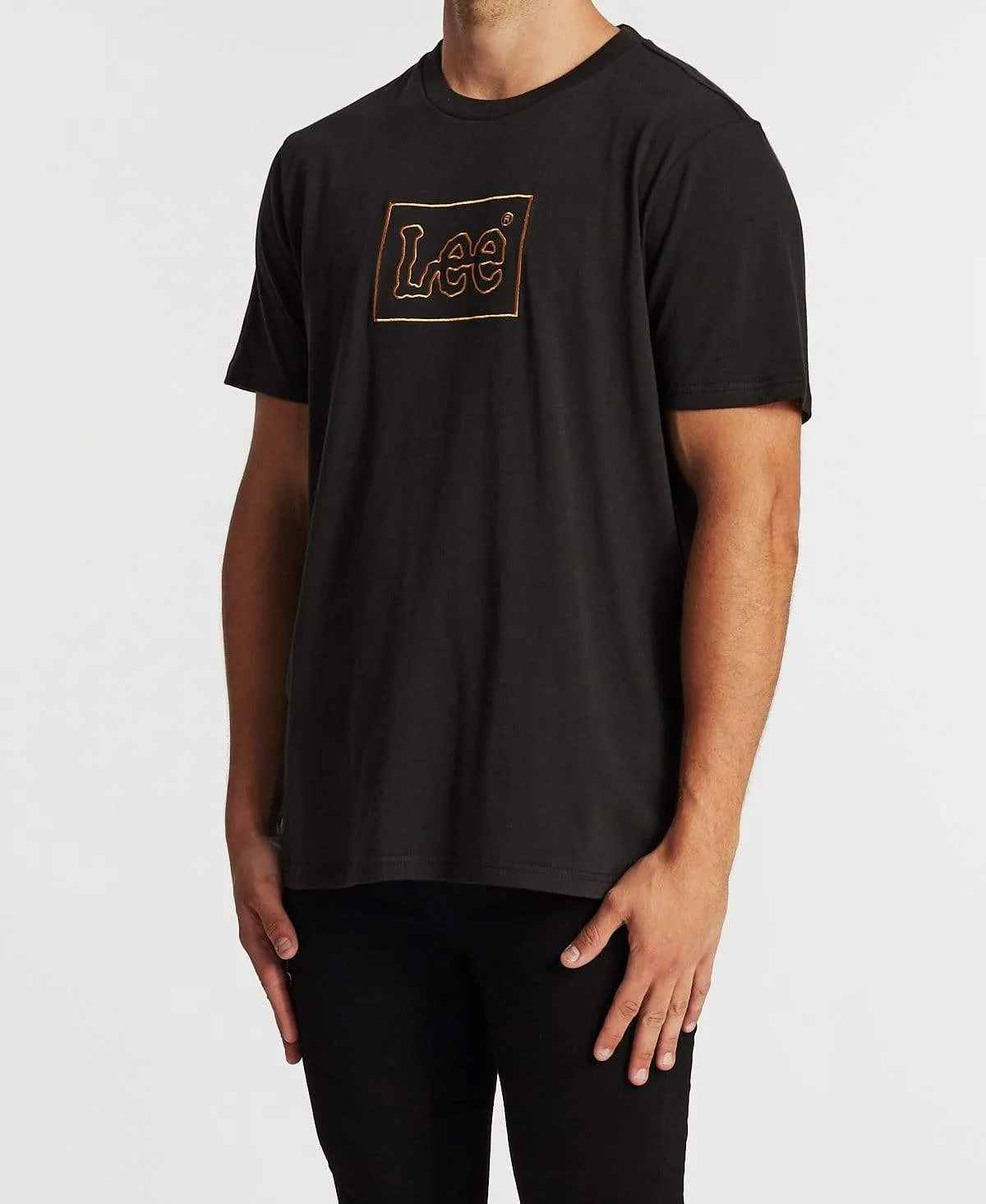 Lee Lines T-Shirt Washed Black sold by Neverland product image thumbnail 3