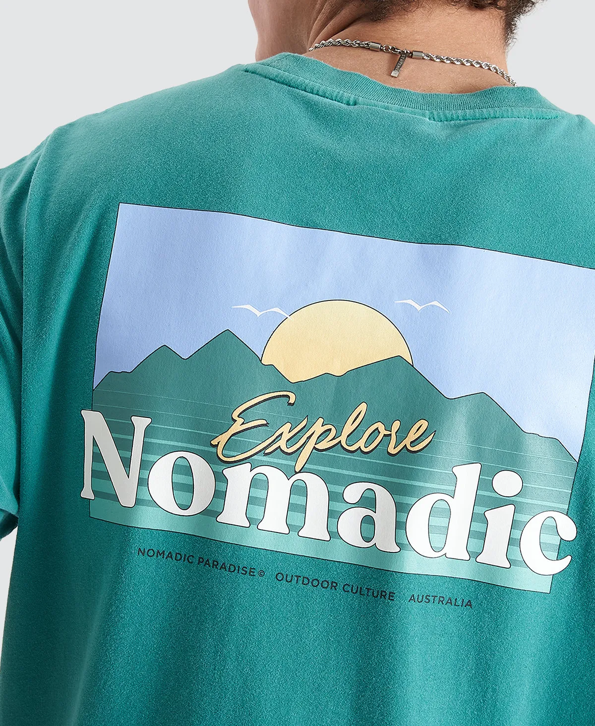 Panorama Relaxed Tee Pigment Deep Jungle sold by Neverland product image thumbnail 3