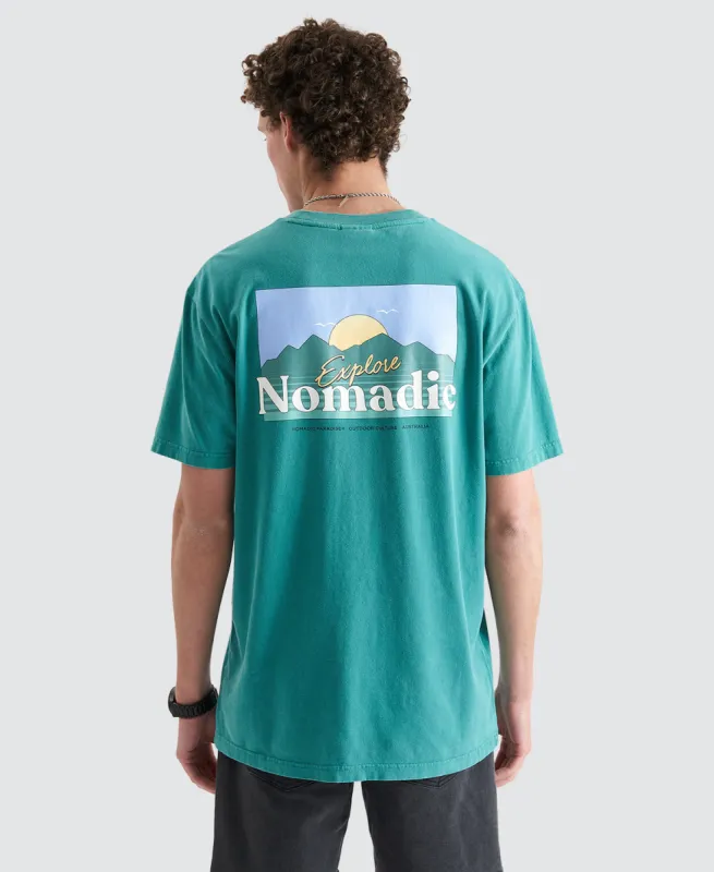Panorama Relaxed Tee Pigment Deep Jungle sold by Neverland
