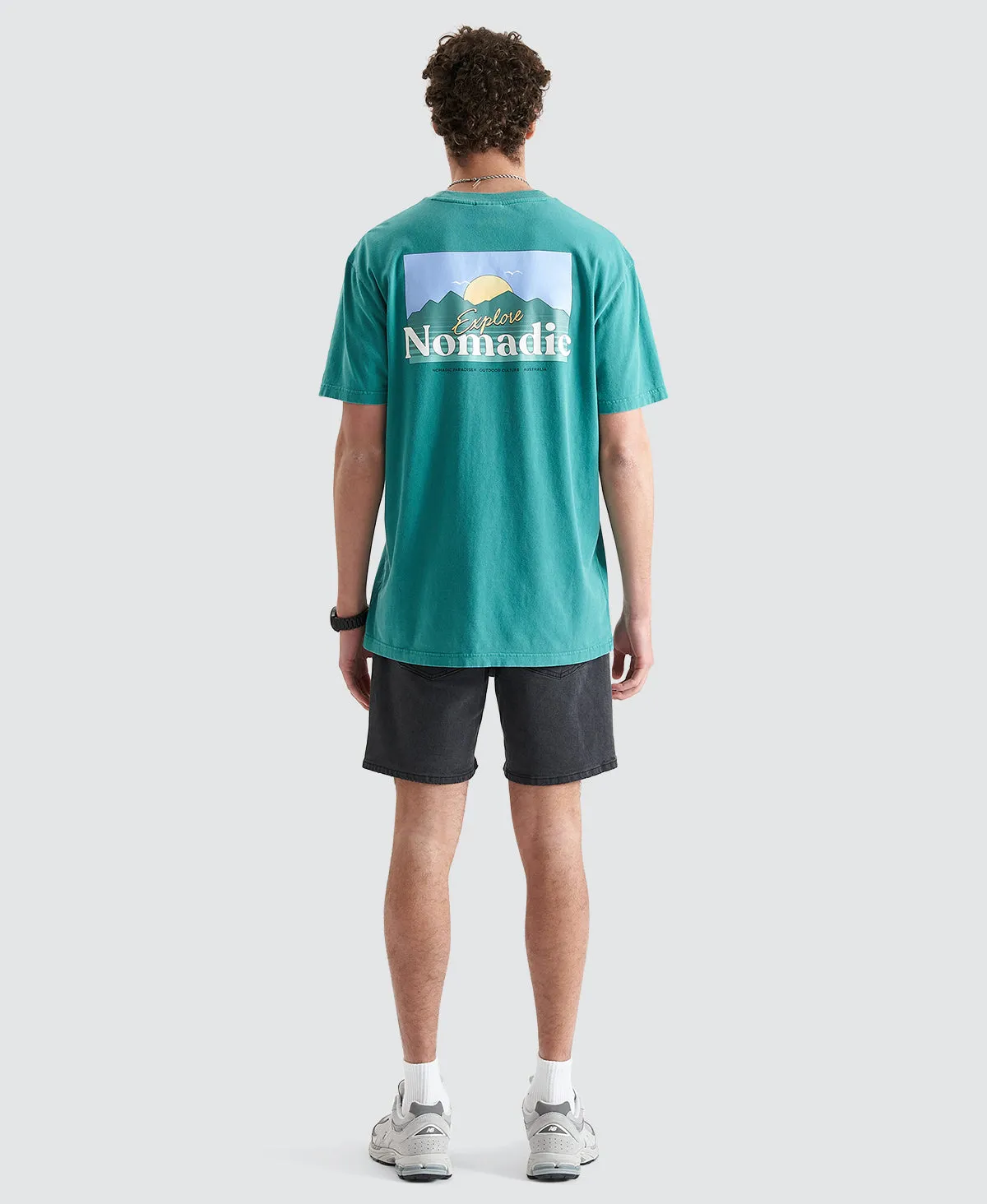 Panorama Relaxed Tee Pigment Deep Jungle sold by Neverland product image thumbnail 5