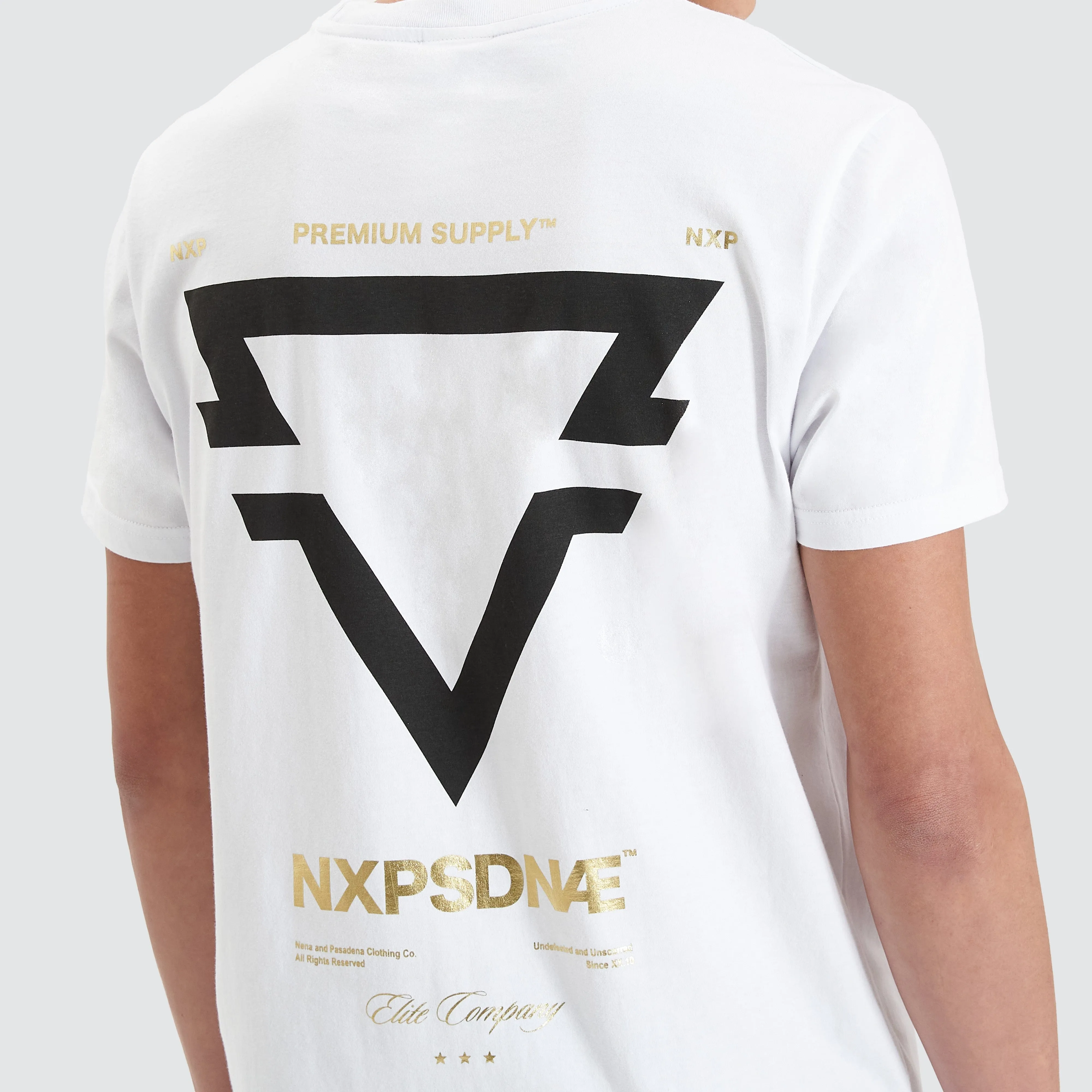 Mullion Dual Curved Tee Optical White sold by Neverland product image thumbnail 4